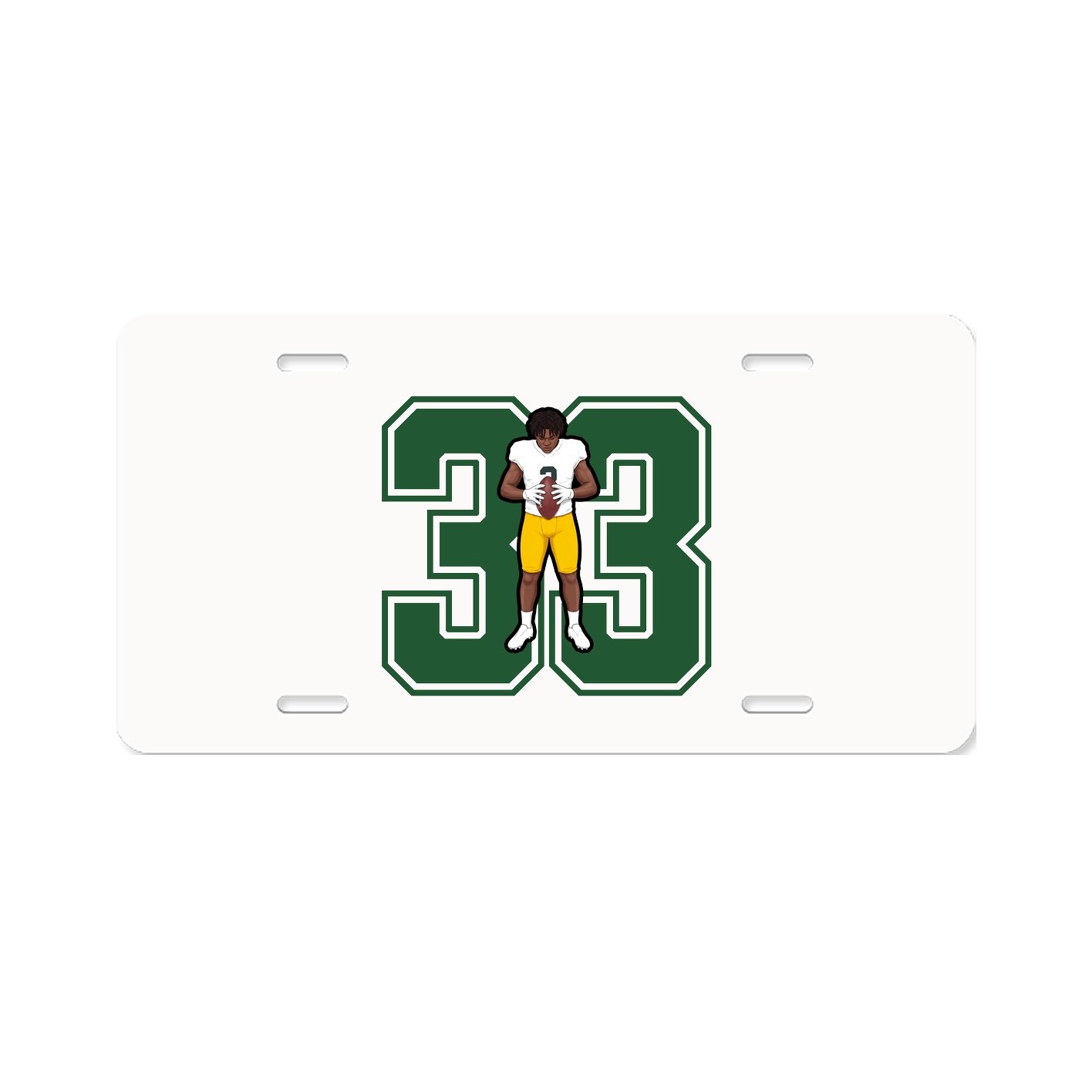 License Plate — Number in Classic