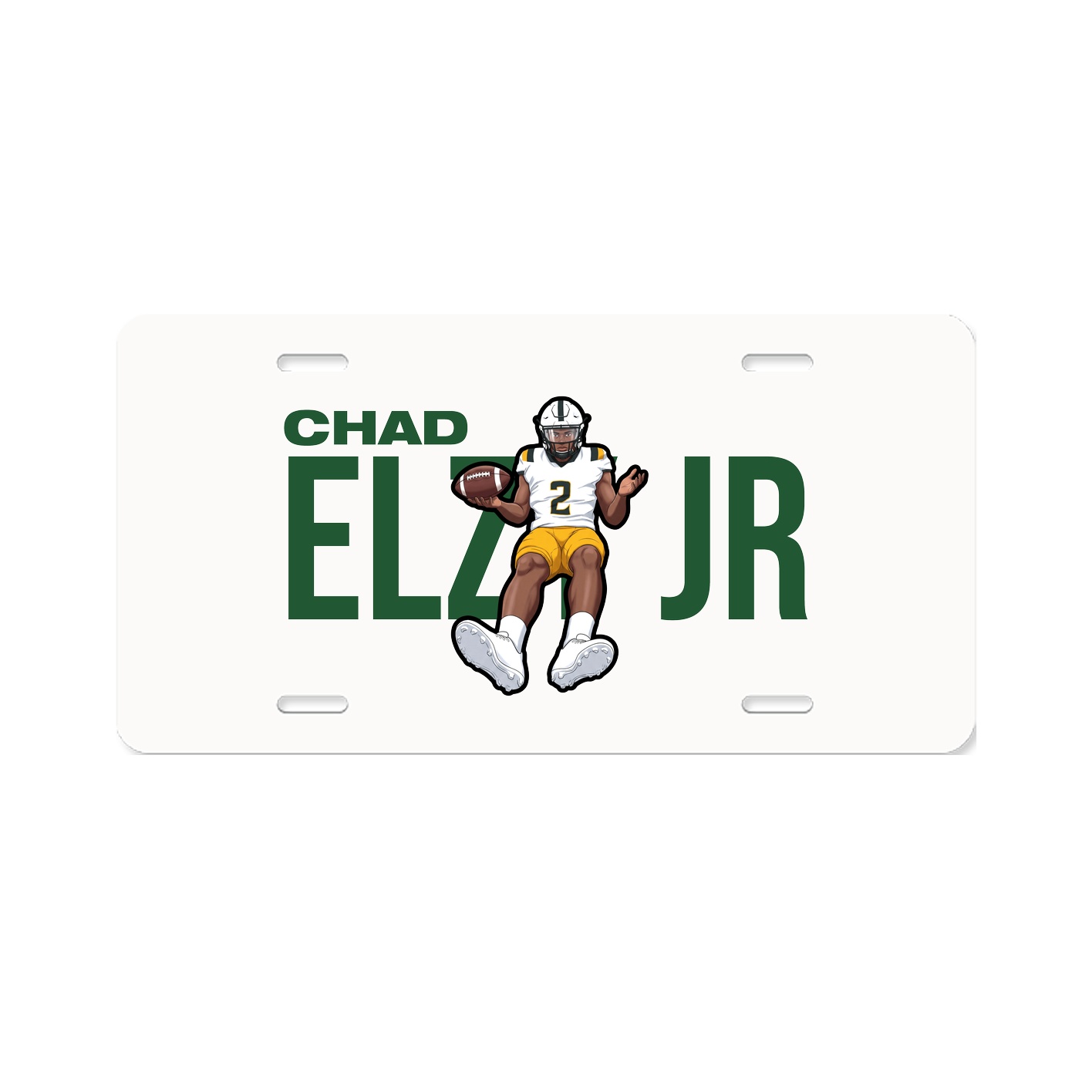 License Plate — Player Name in Classic