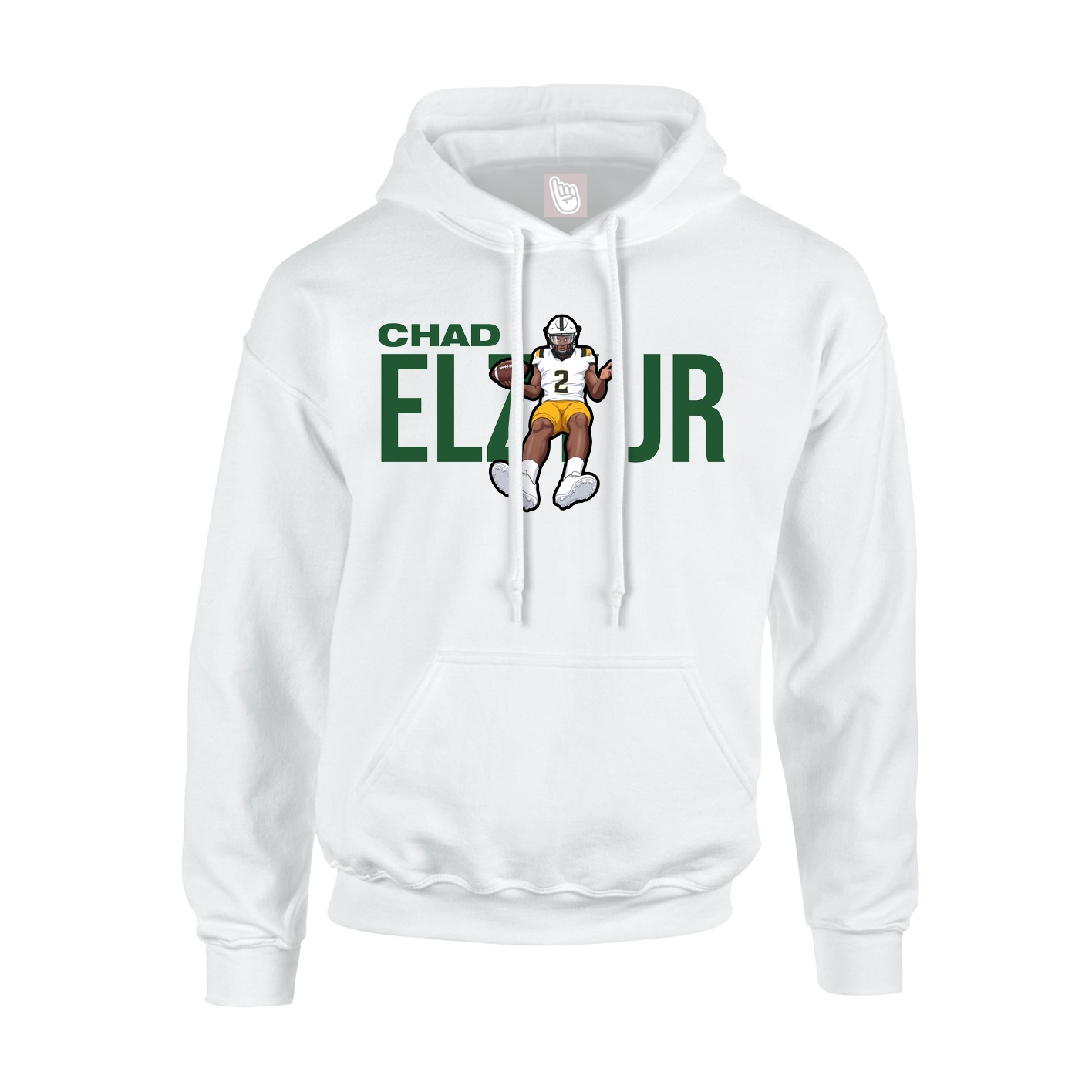 Hoodie — Player Name in White