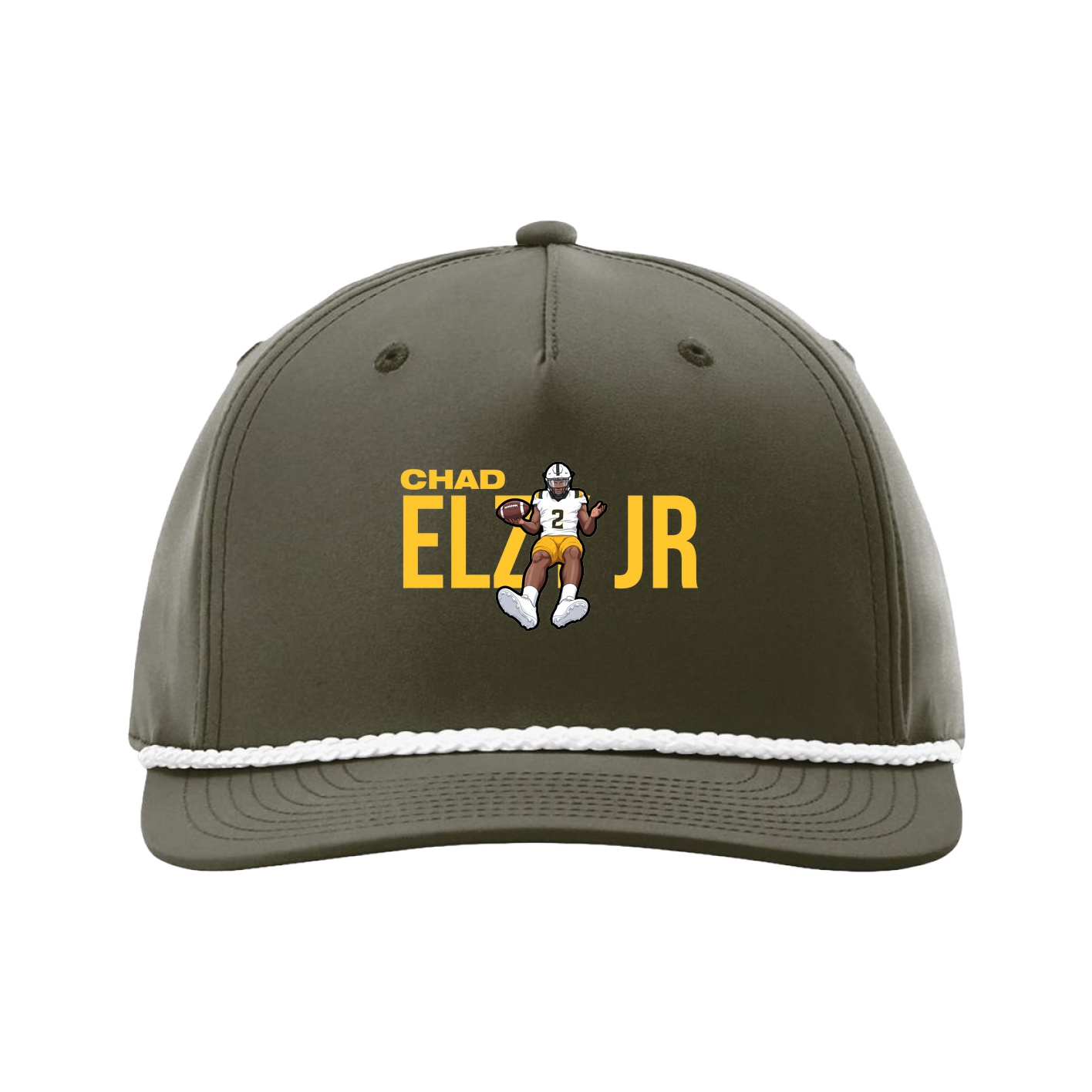 Five-Panel Classic Rope Cap — Player Name in Green