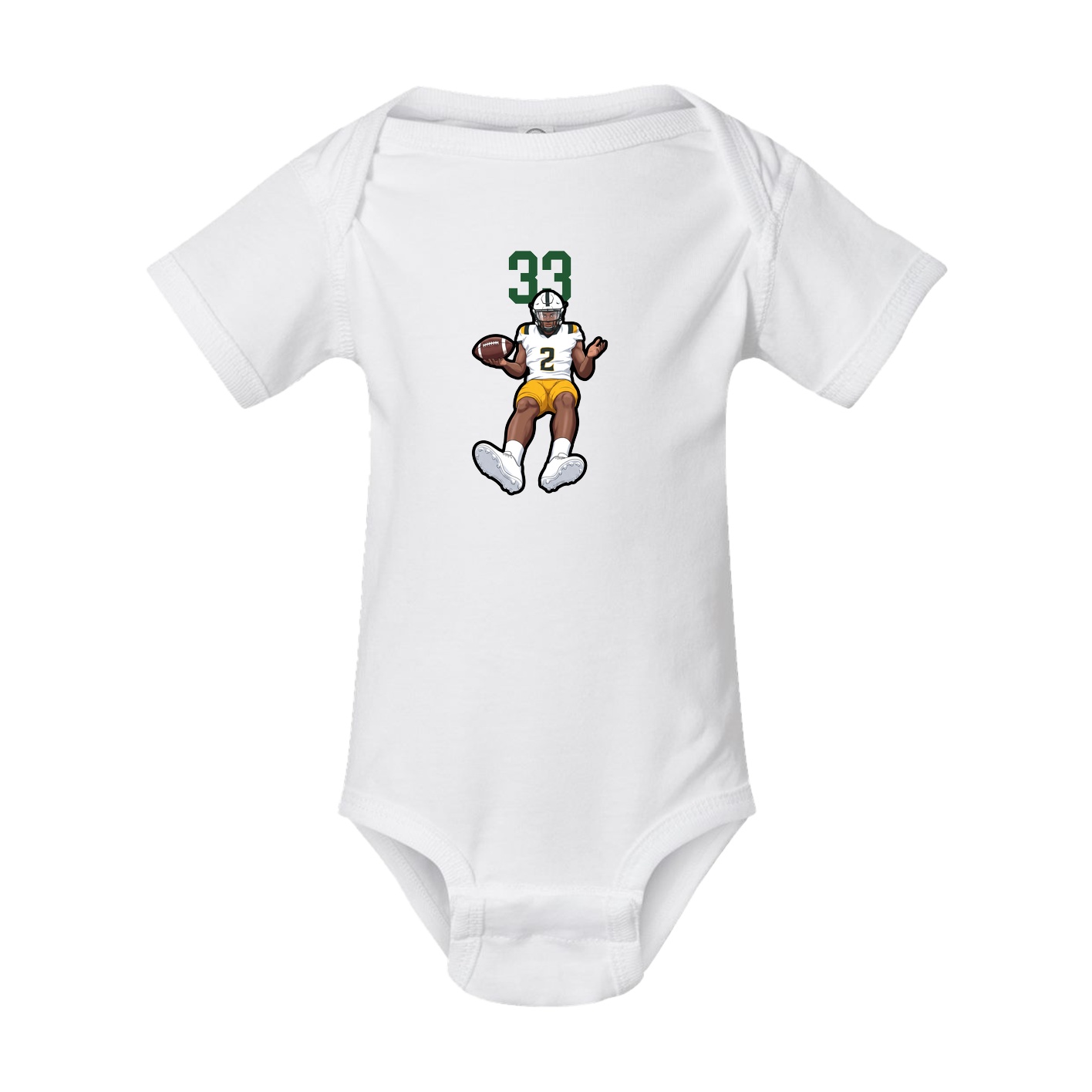 Baby Onesie — Number Top in White