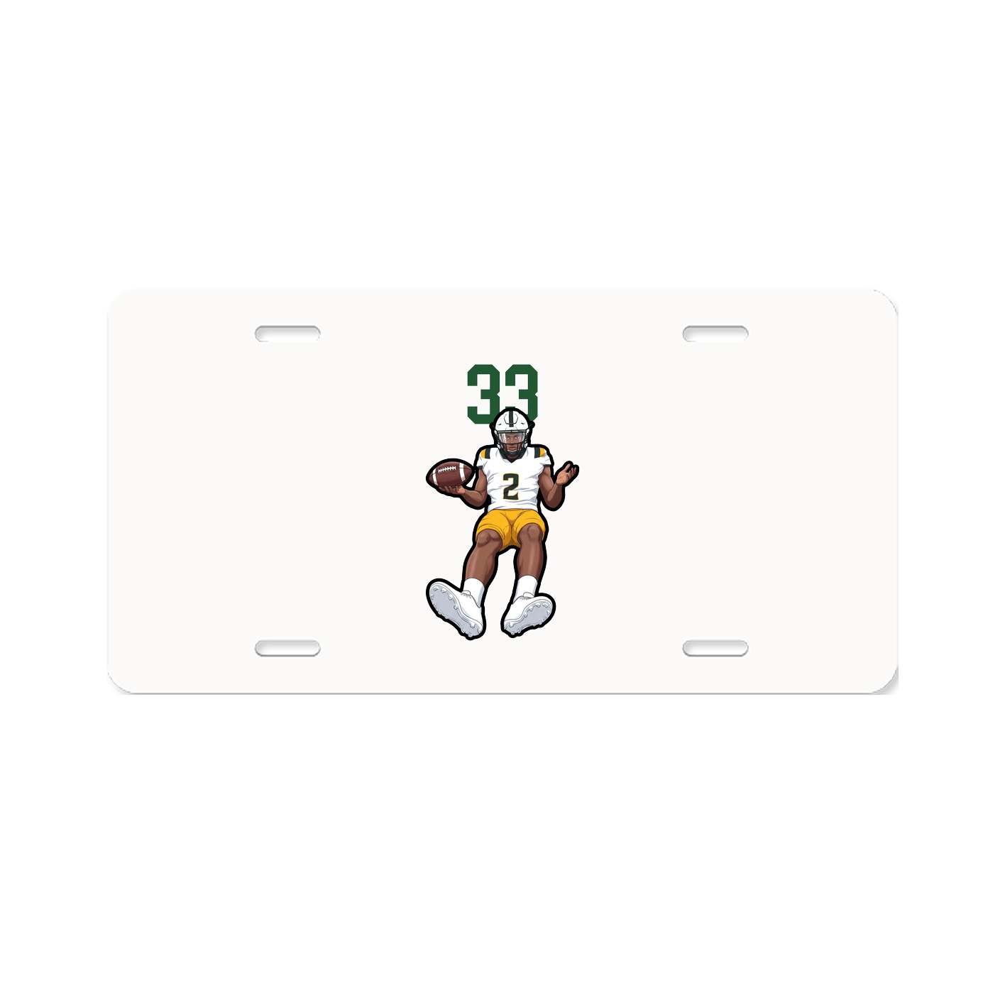 License Plate — Number Top in Classic