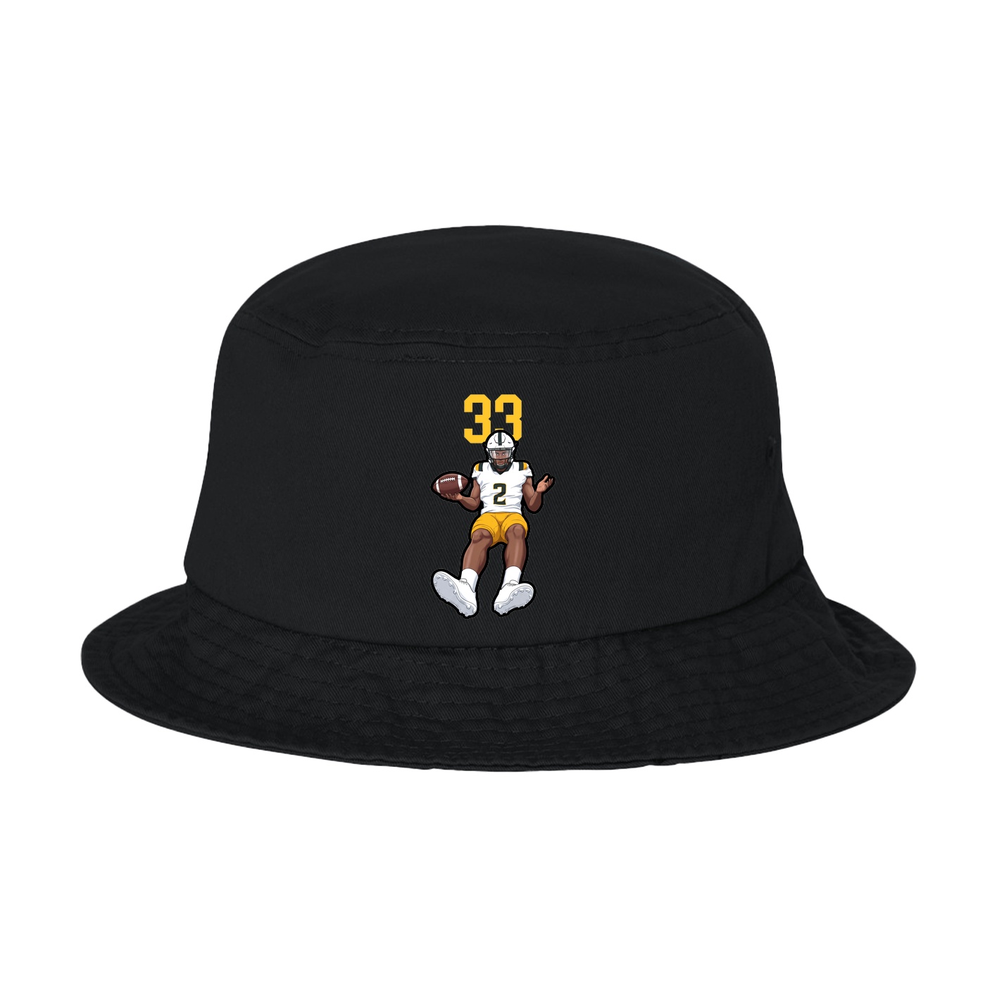Bucket Cap — Number Top in Black