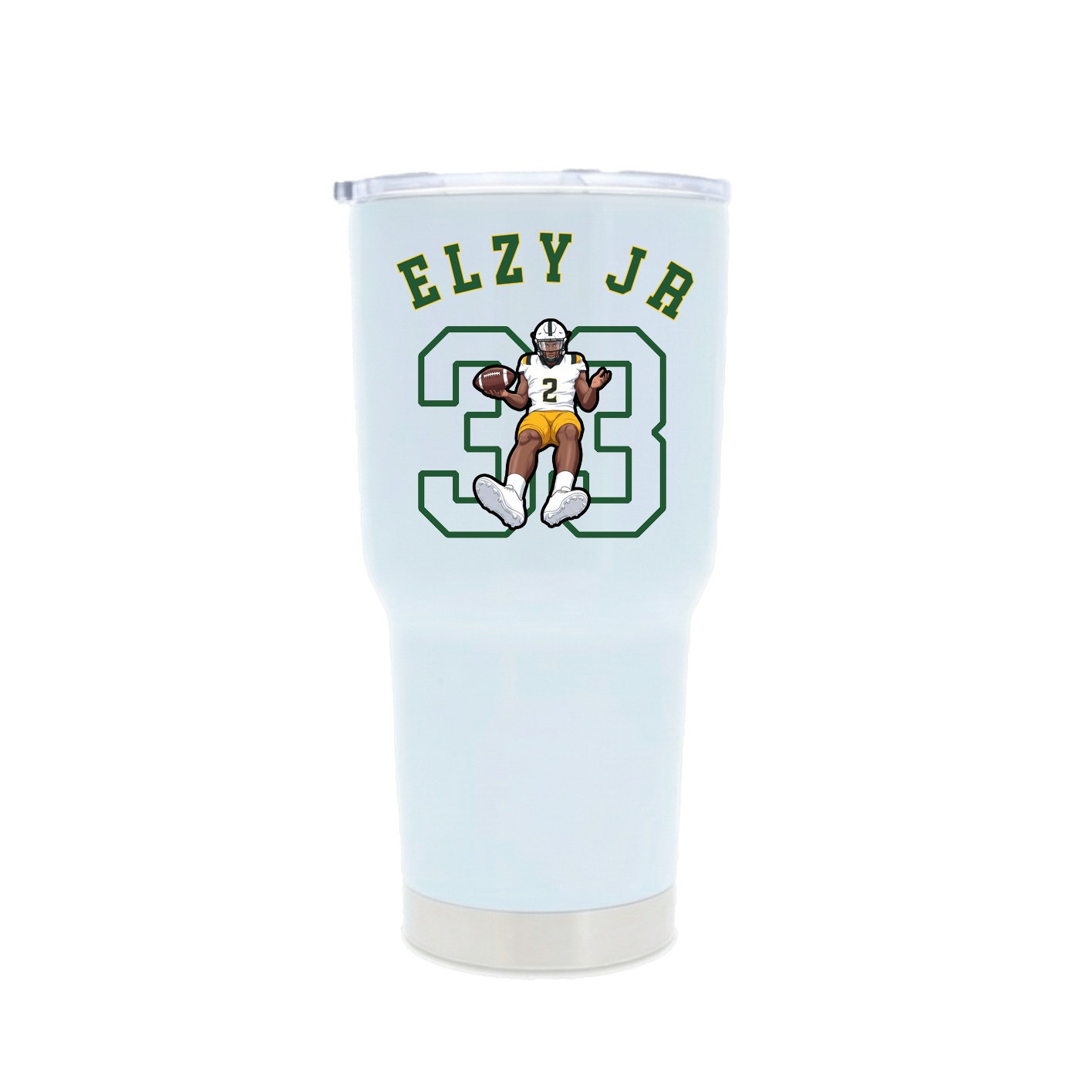 30oz Stainless Steel Tumbler — Shirsey Arch in White
