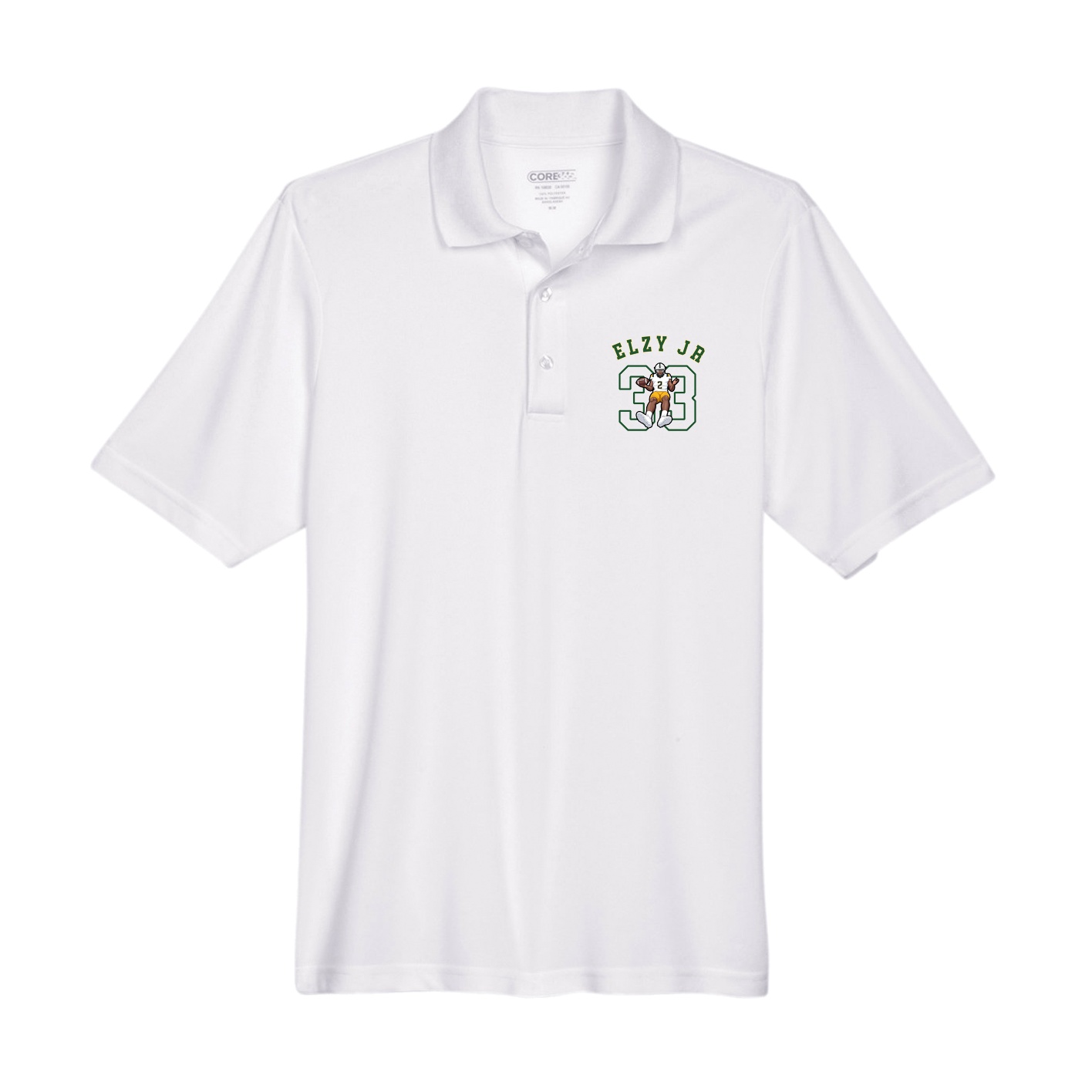 Performance Polo — Shirsey Arch in White
