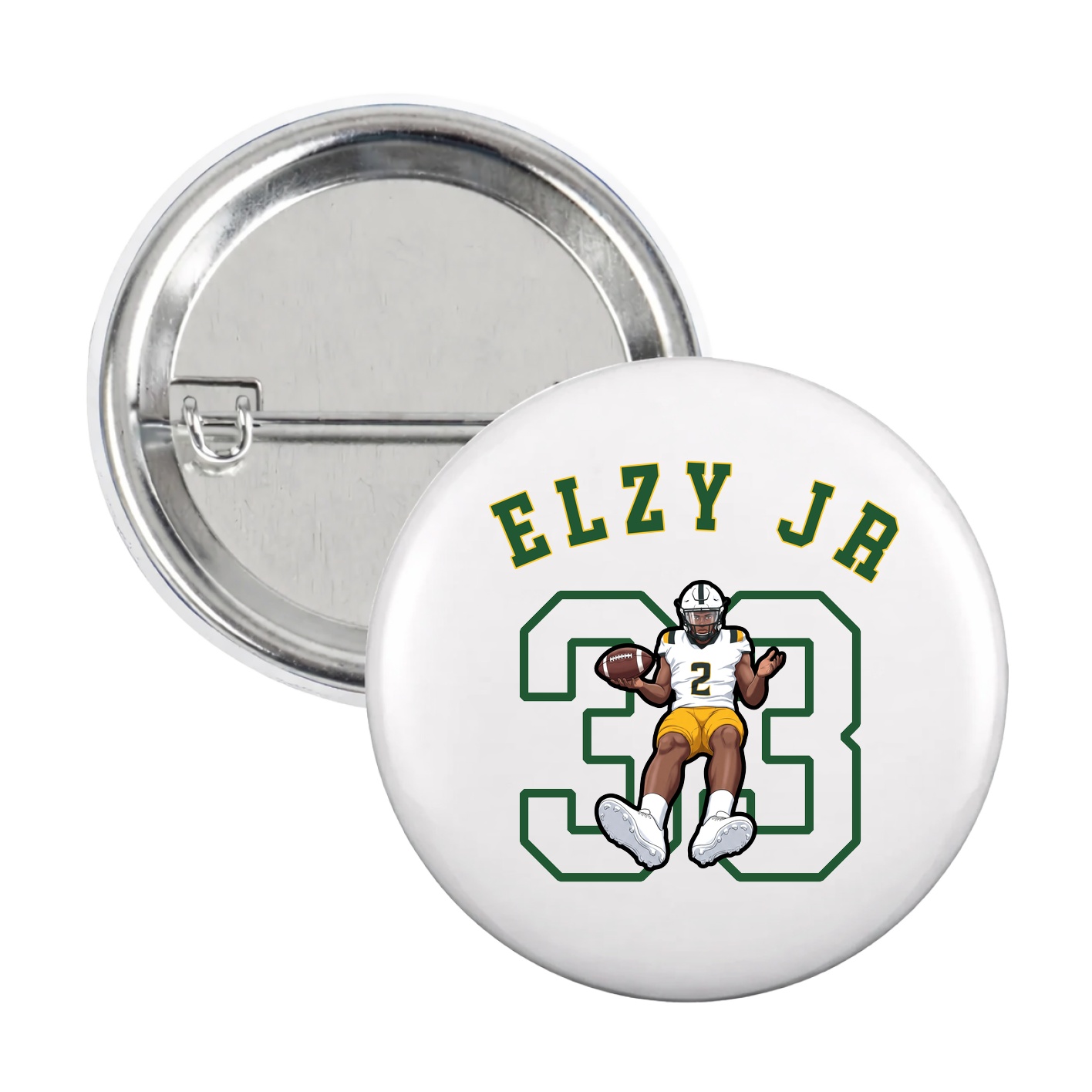 Game Day Button — Shirsey Arch in White