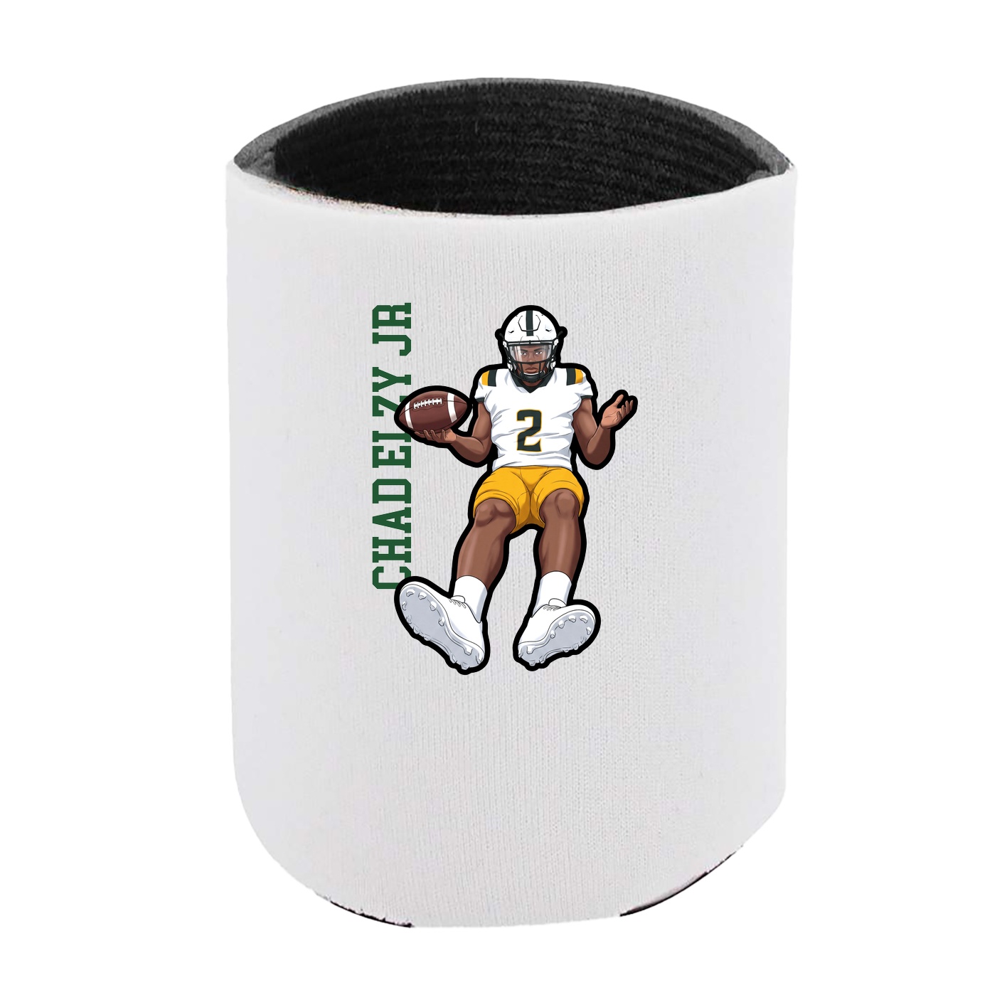 Can Holder — Name Vertical in White