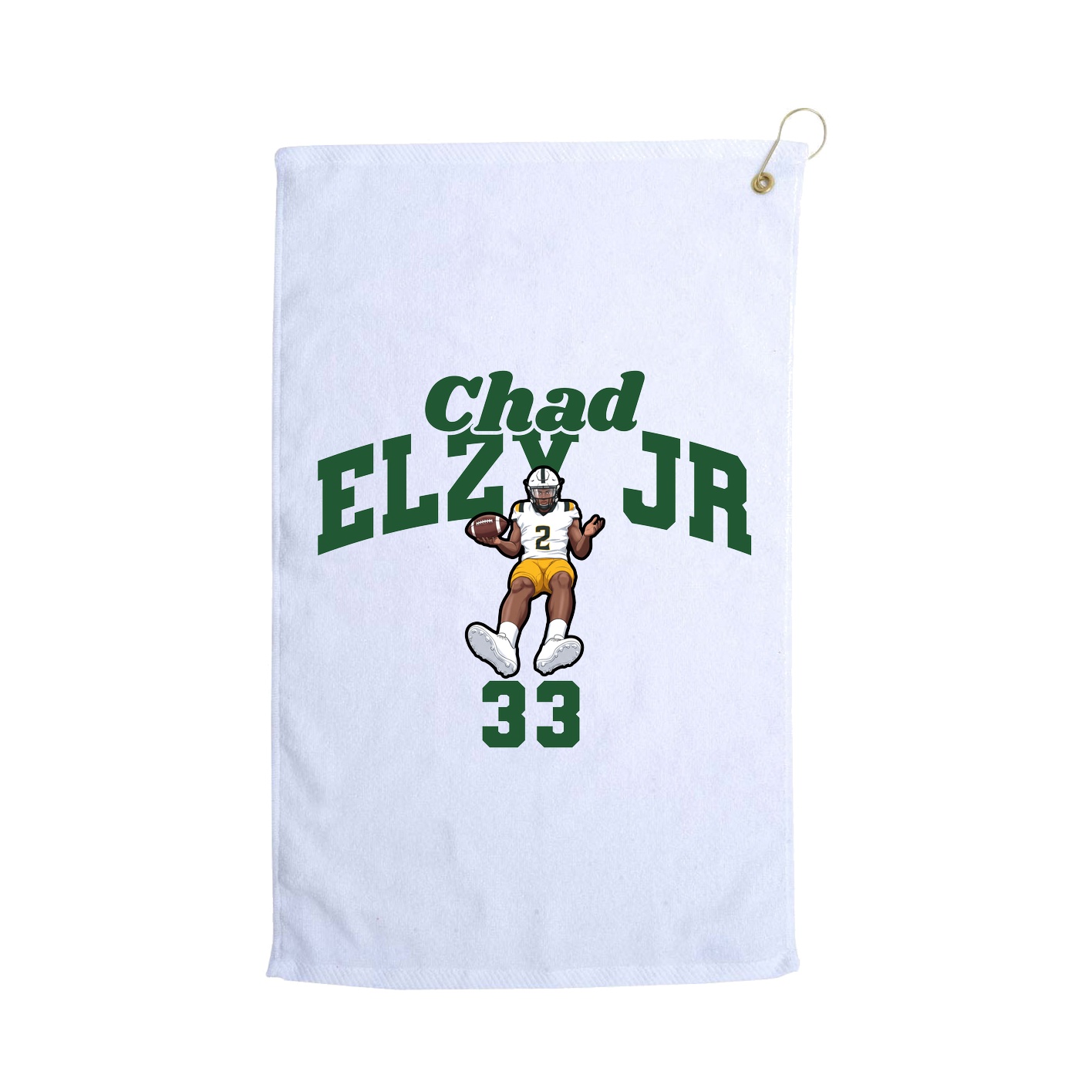 Golf Towel — Signature Arch in White