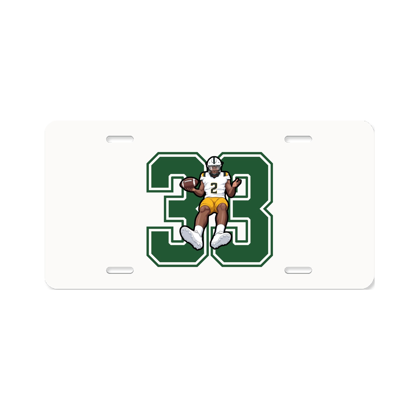 License Plate — Number in Classic