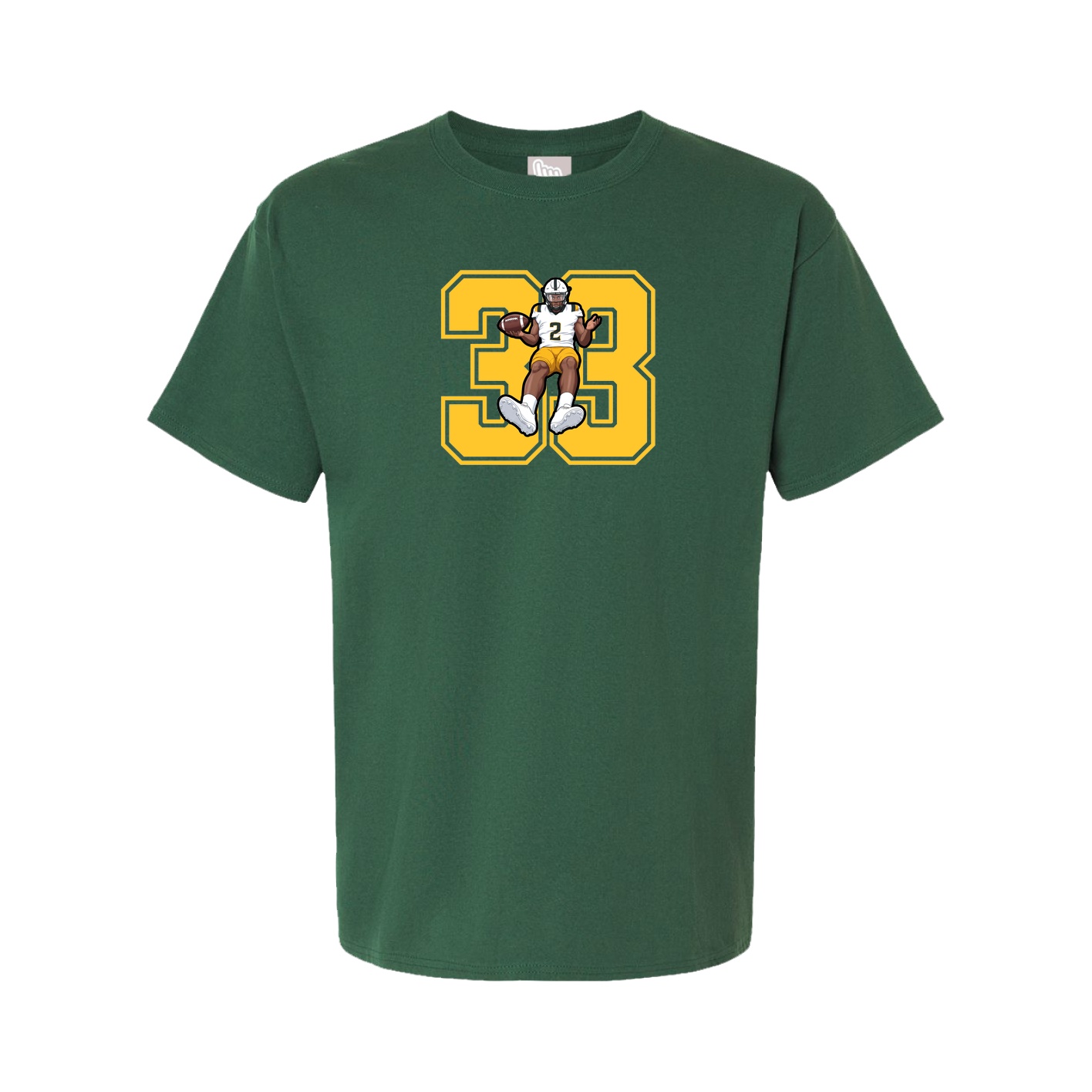 Youth Tee — Number in Green