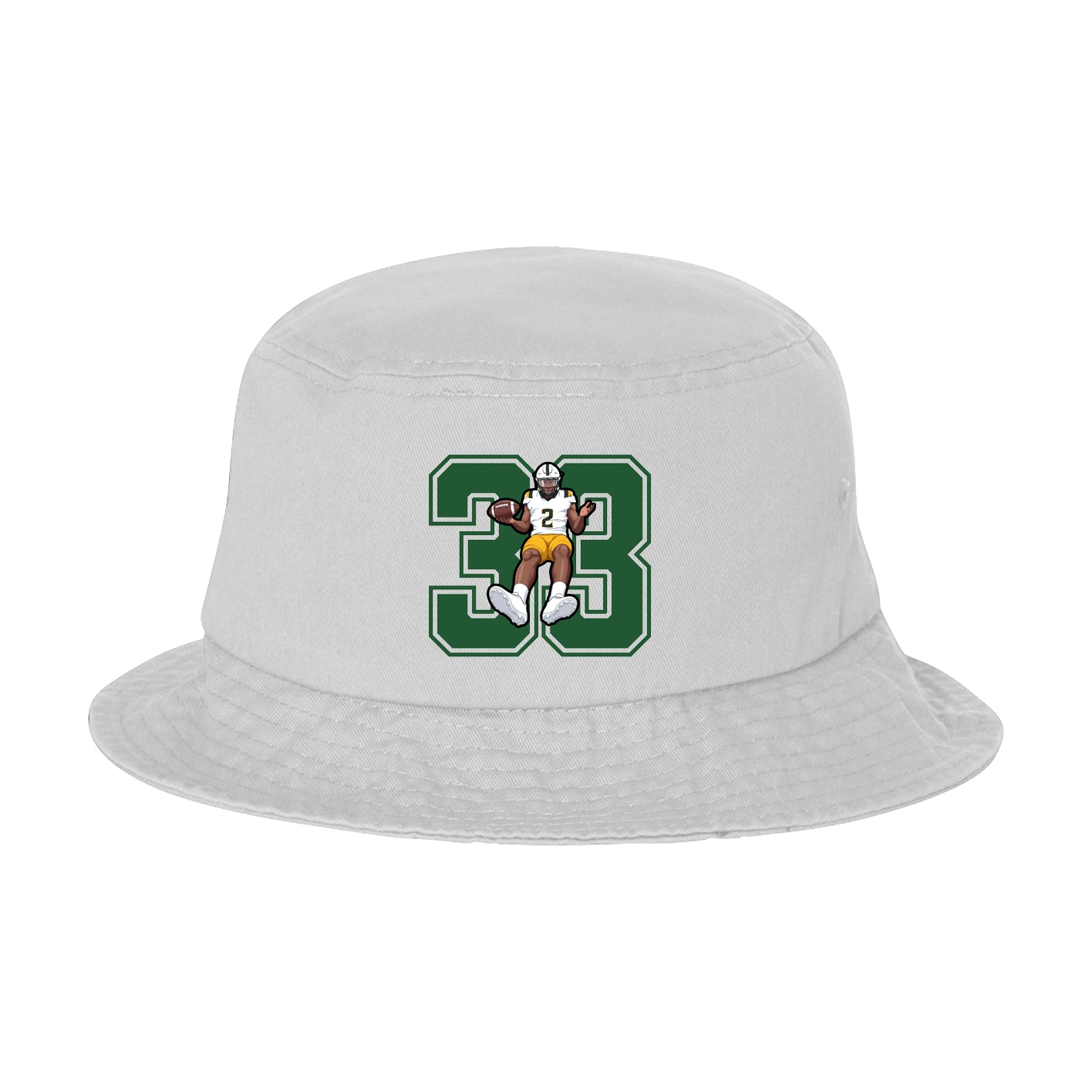 Bucket Cap — Number in White