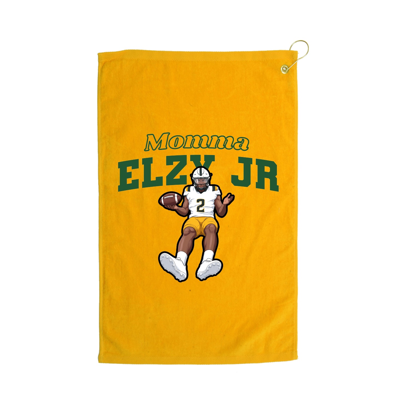 Golf Towel — Mothers Day Block in Gold