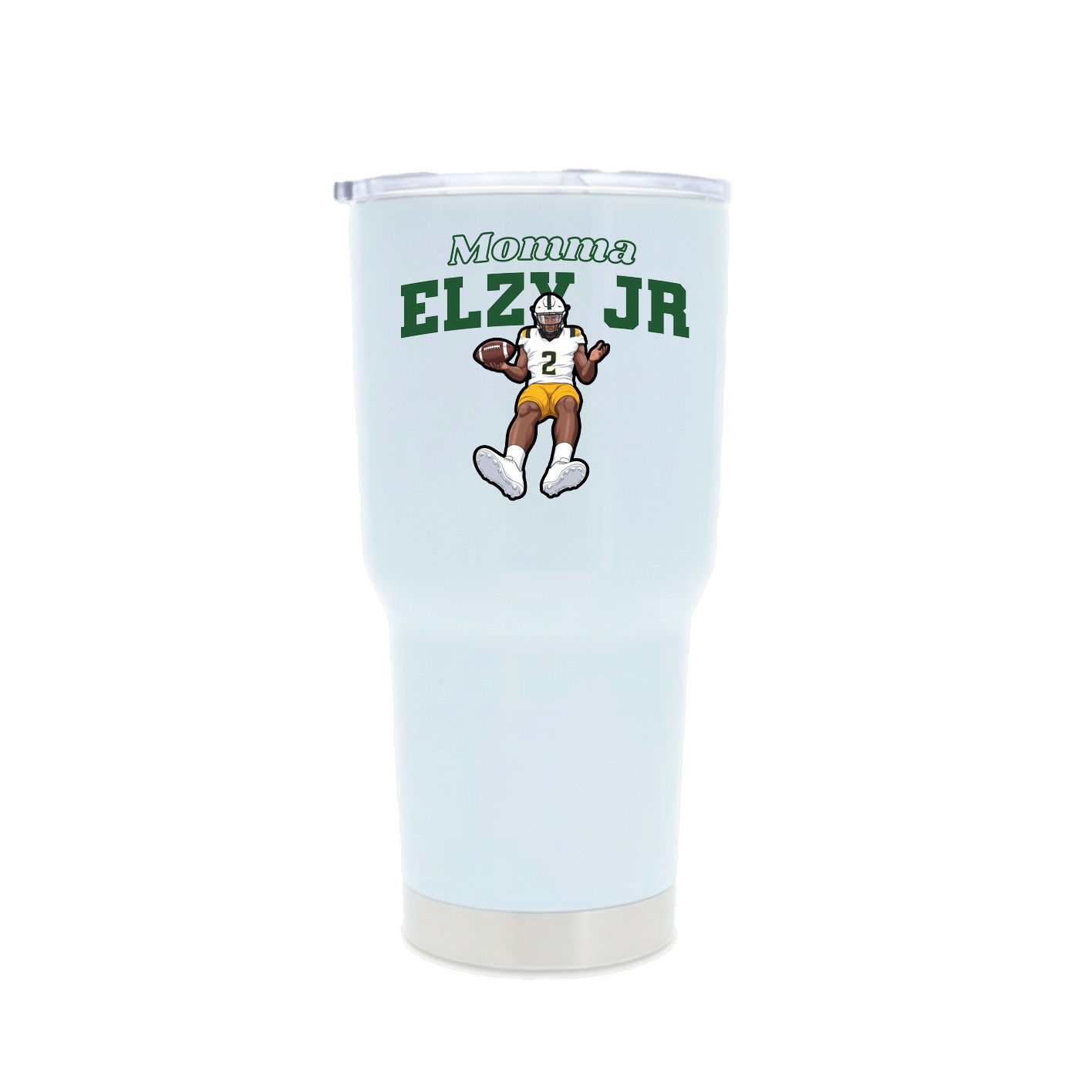 30oz Stainless Steel Tumbler — Mothers Day Block in White