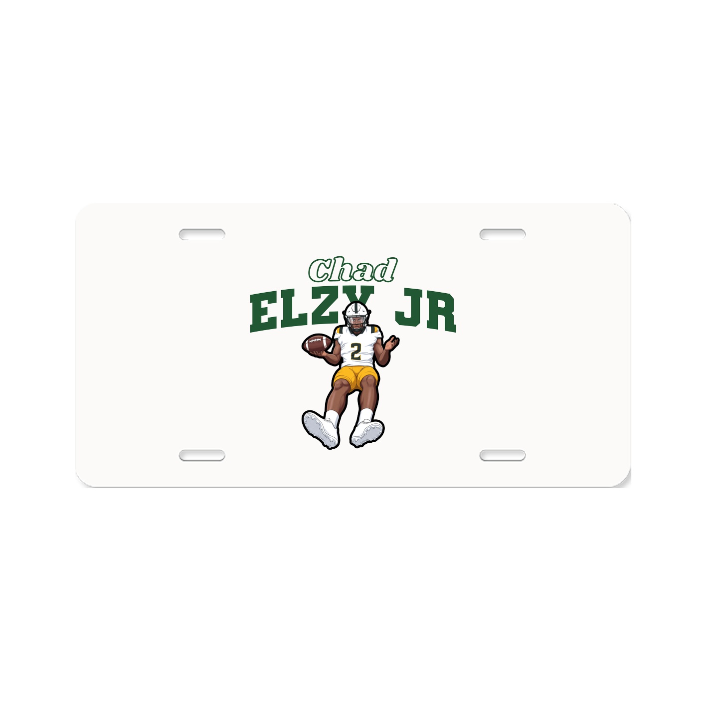 License Plate — Name Arch in Classic