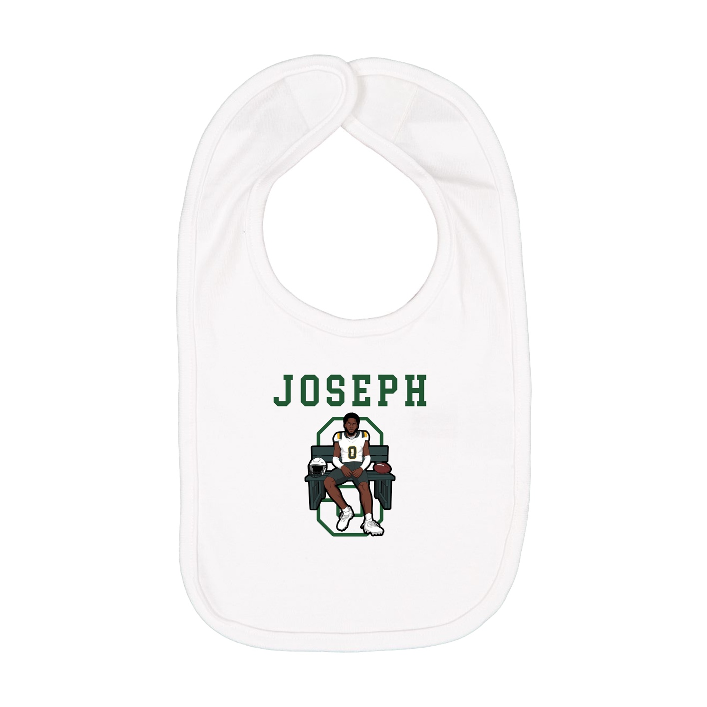 Infant Bib — Shirsey in White