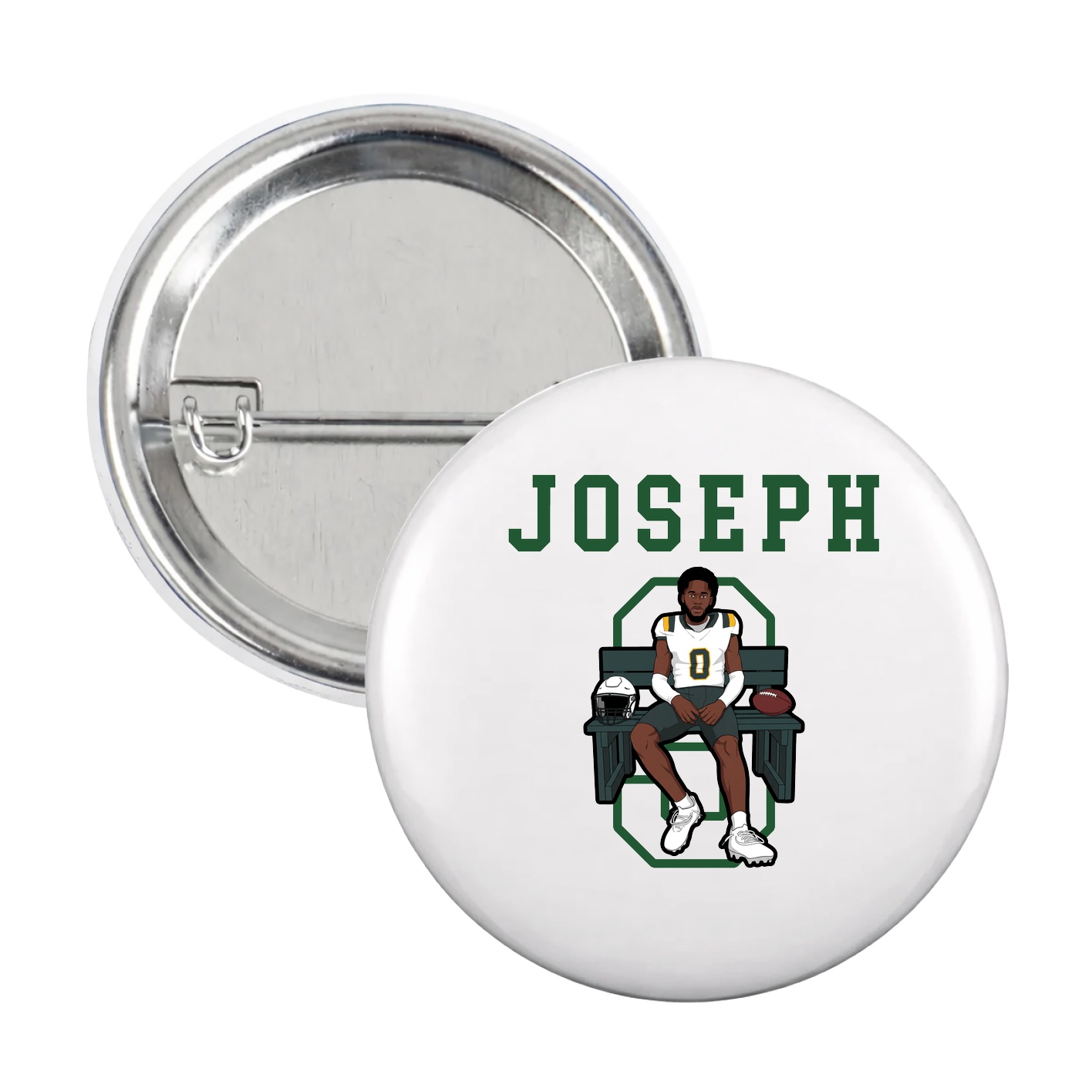 Game Day Button — Shirsey in White