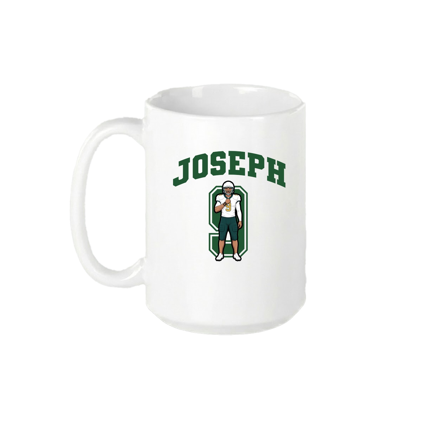 15oz Coffee Mug — Number in White