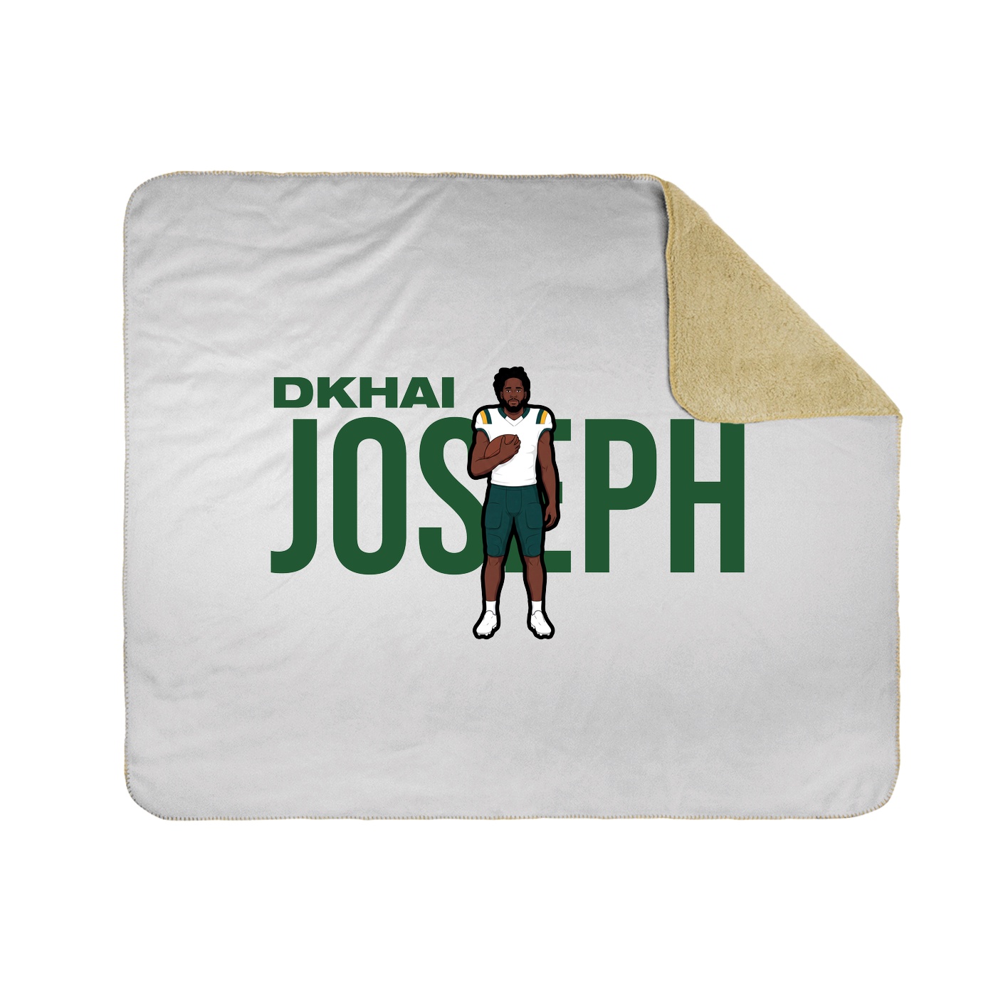Throw Blanket — Player Name in White