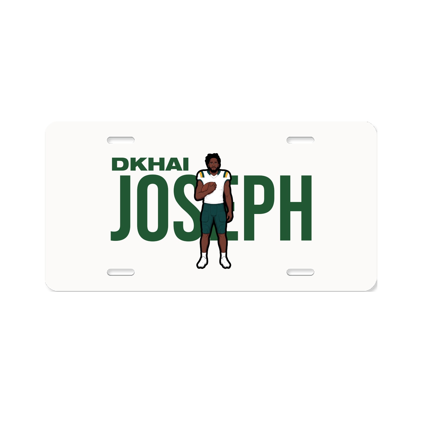 License Plate — Player Name in Classic