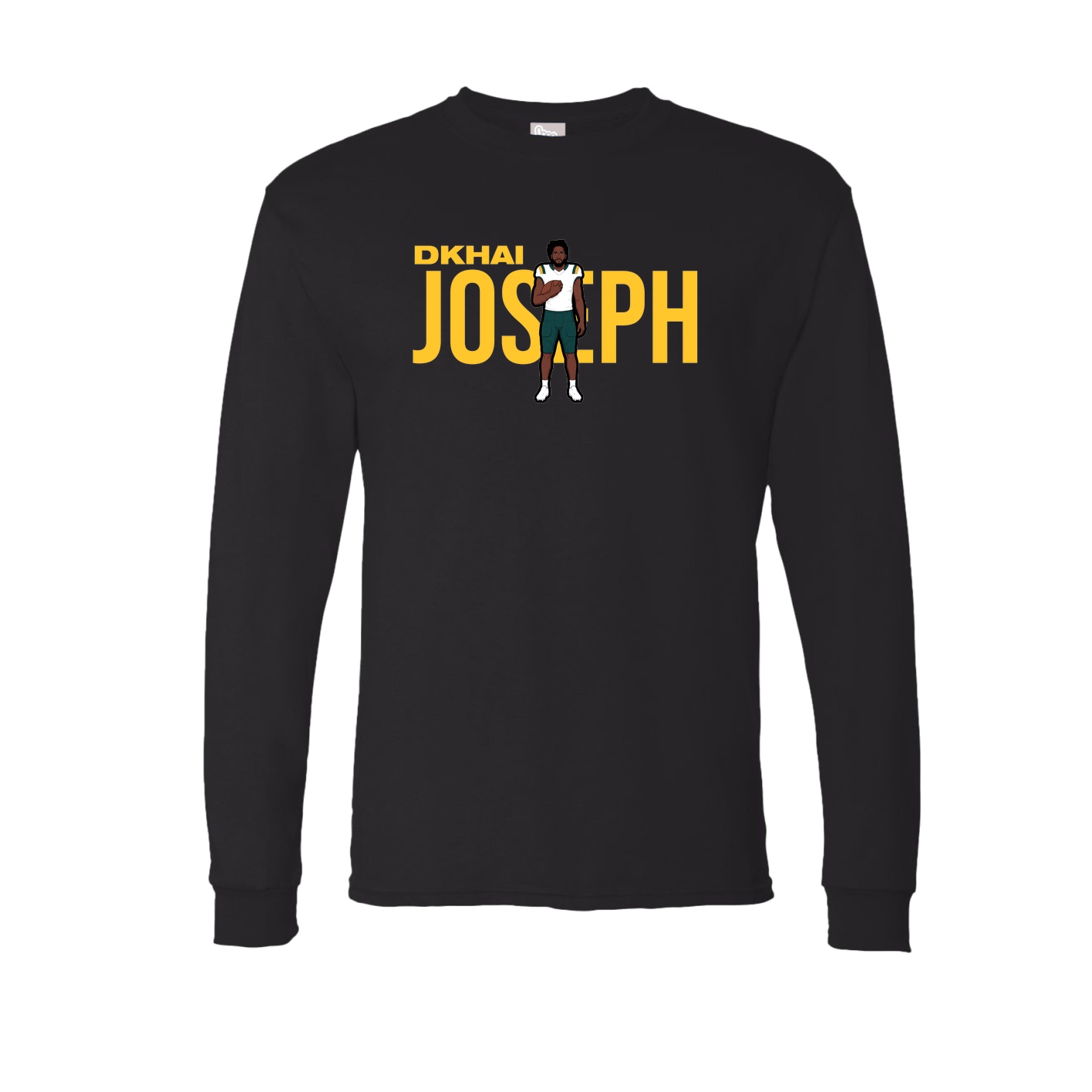 Long Sleeve Tee — Player Name in Black