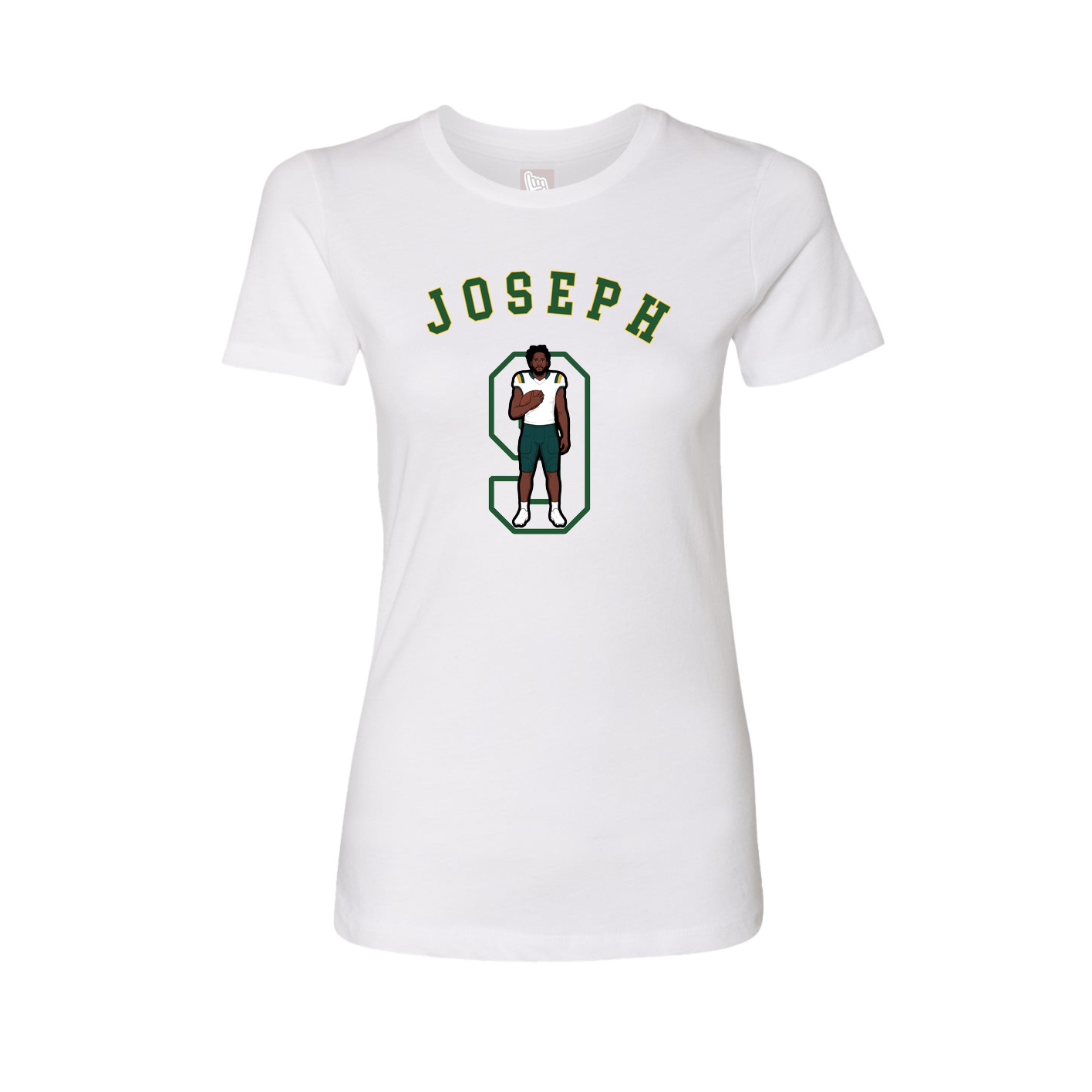 Fitted Women's Tee — Shirsey Arch in White