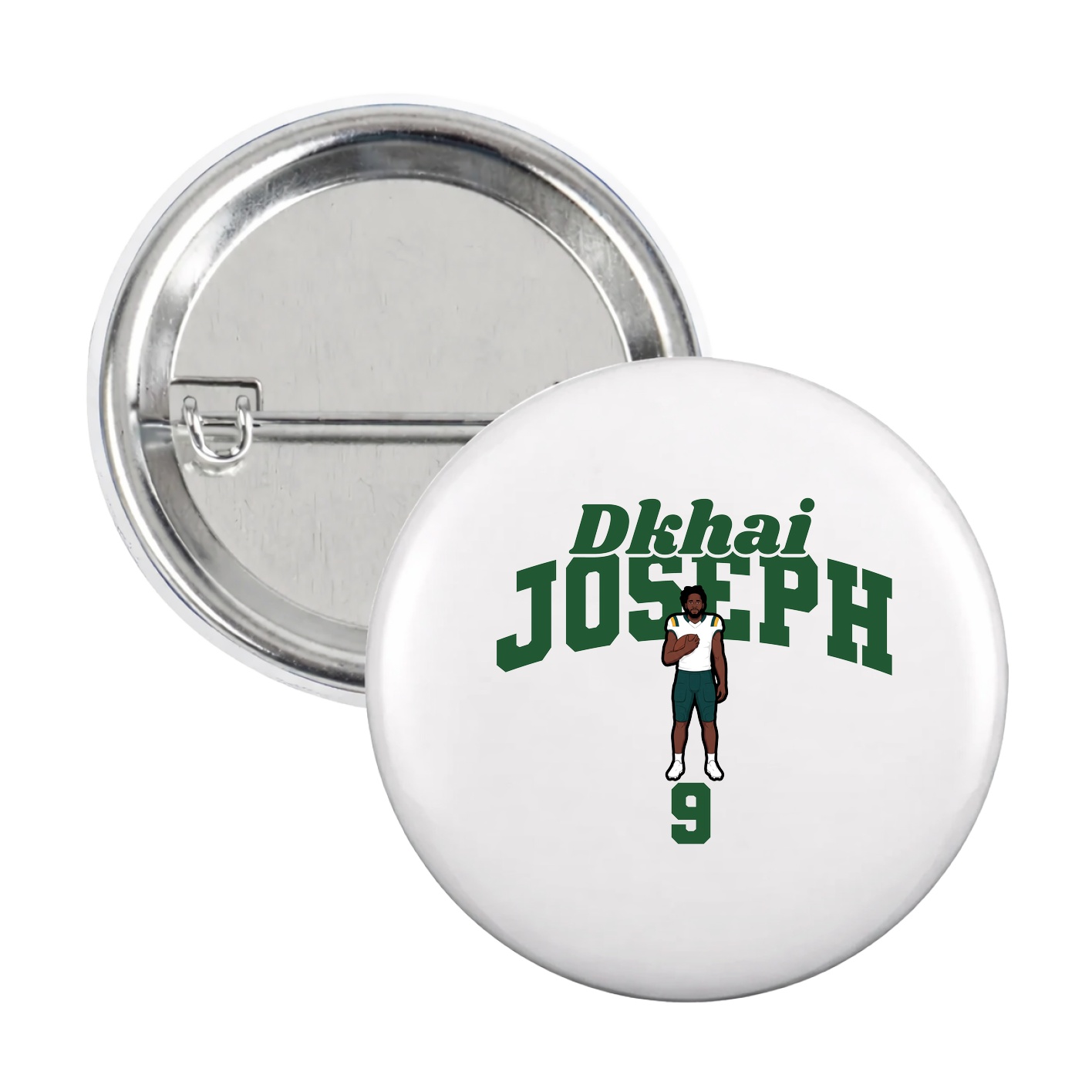 Game Day Button — Signature Arch in White