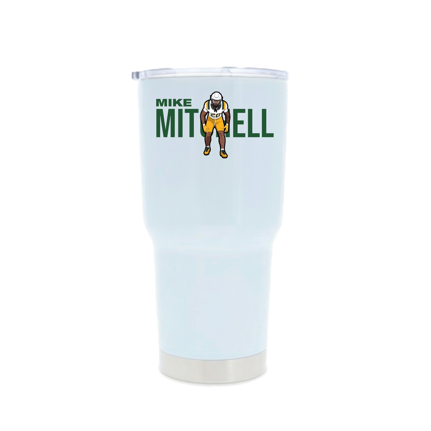 30oz Stainless Steel Tumbler — Player Name in White