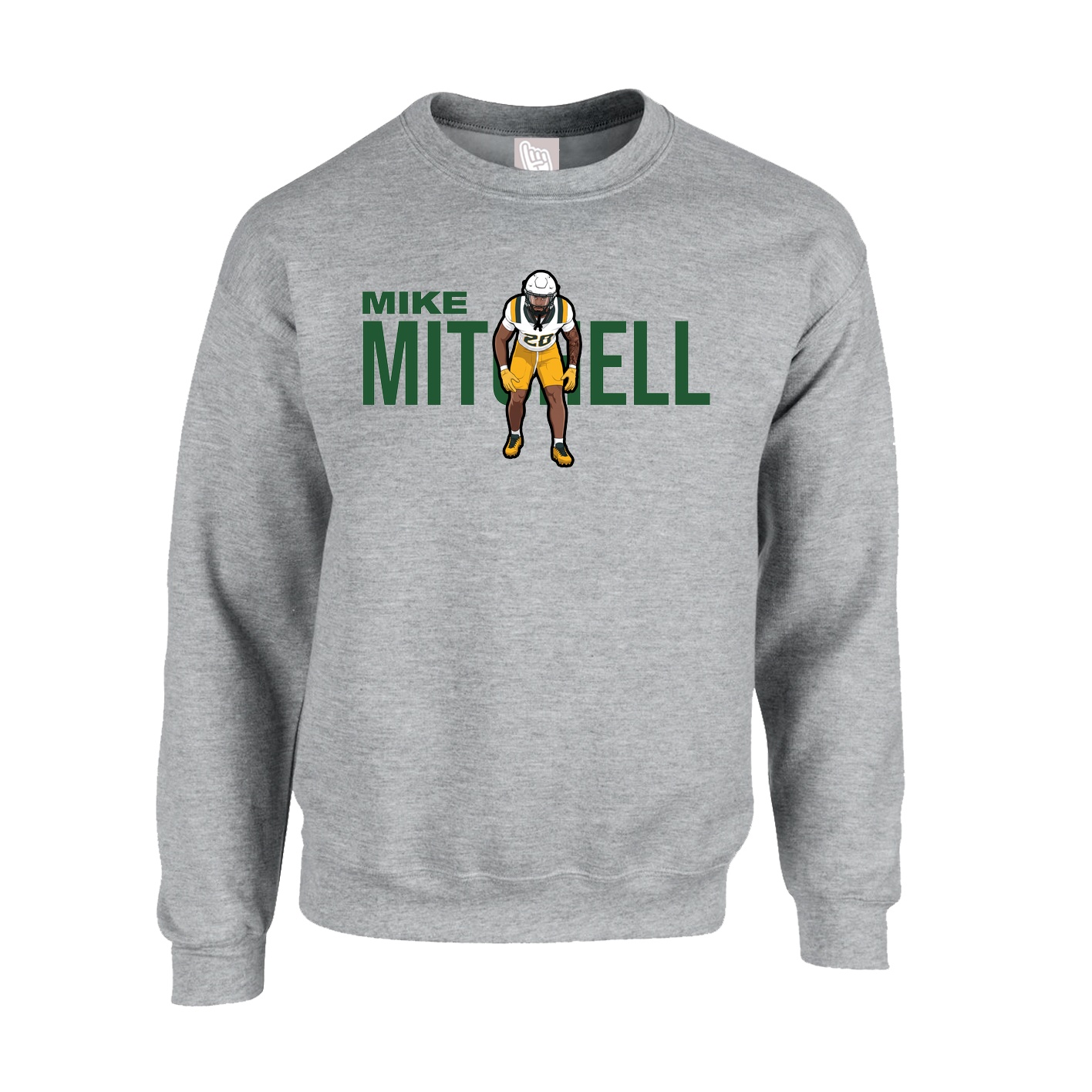 Fleece Crew — Player Name in Grey