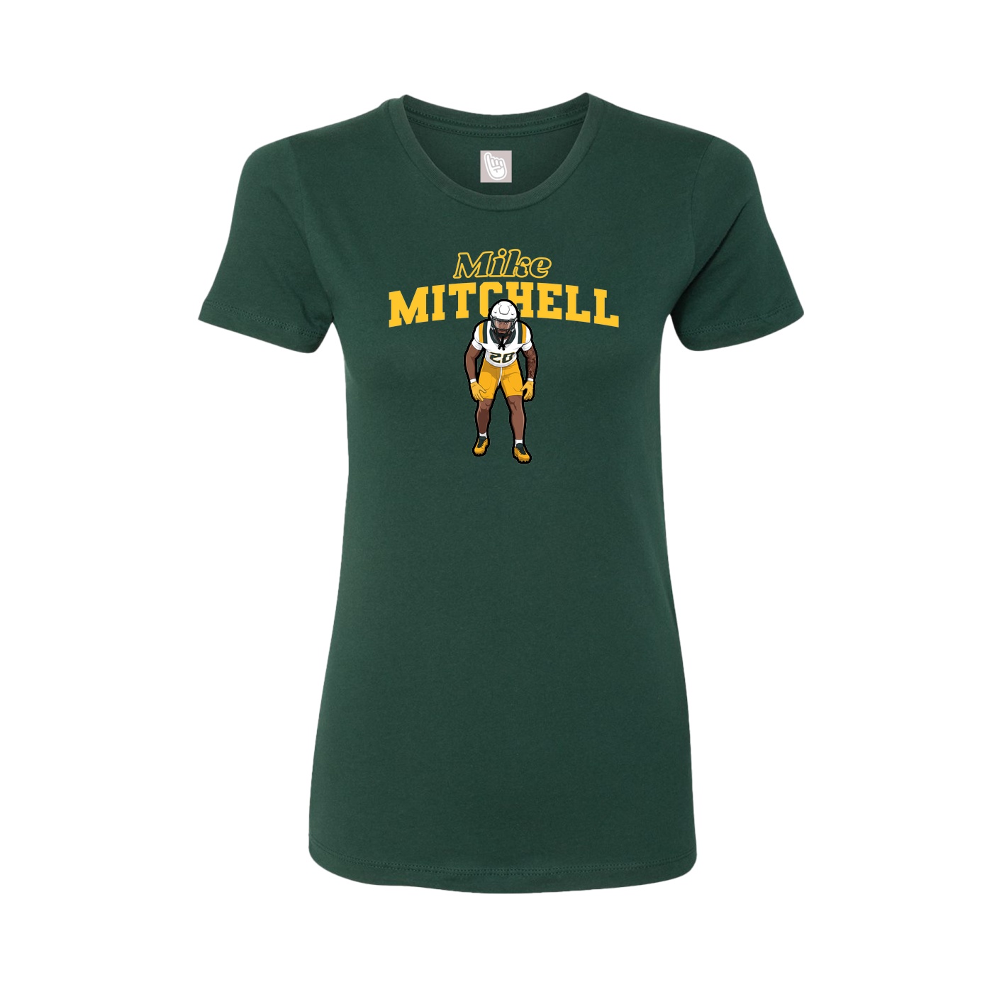 Womens Tee — Name Arch in Green