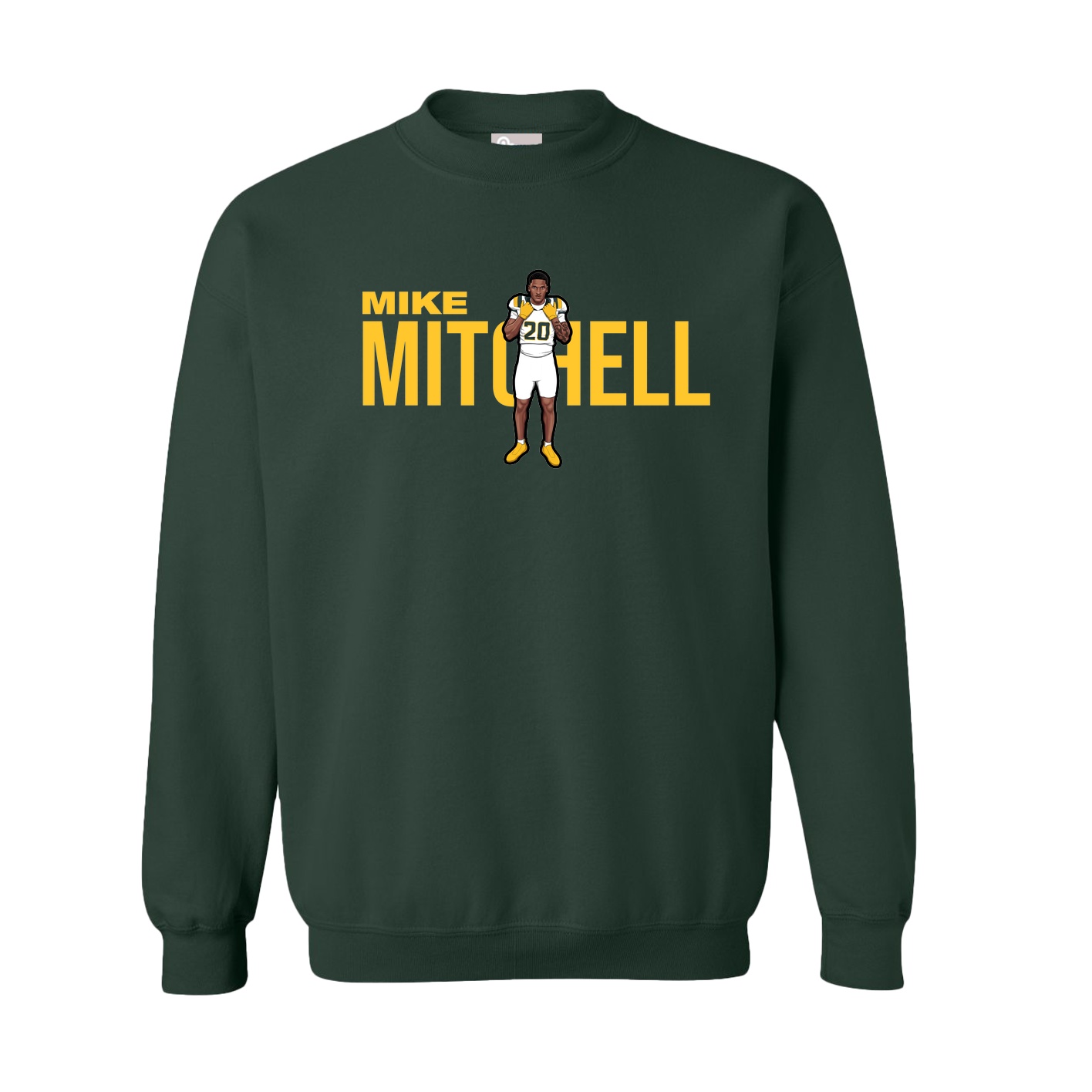 Fleece Crew — Player Name in Green