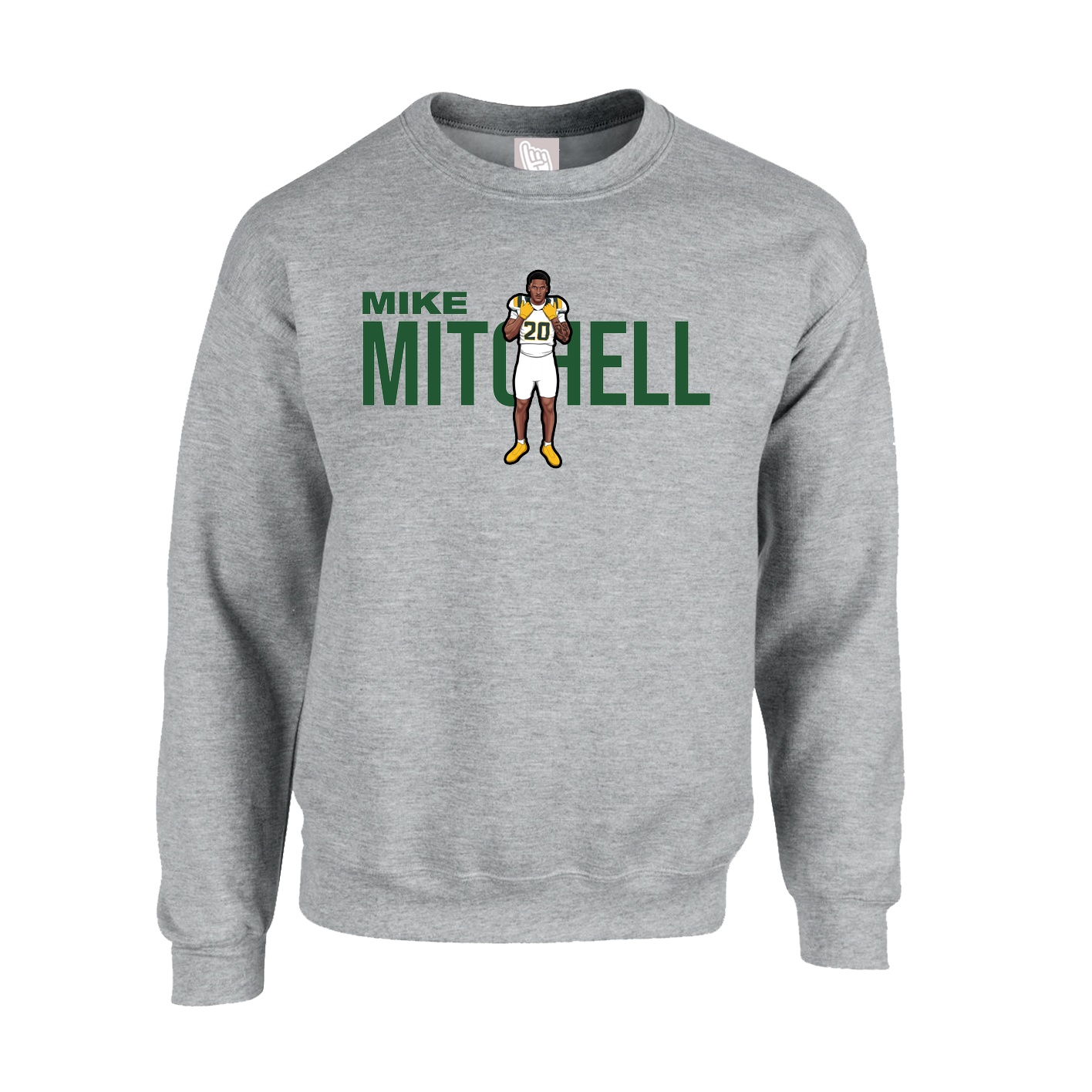 Fleece Crew — Player Name in Grey