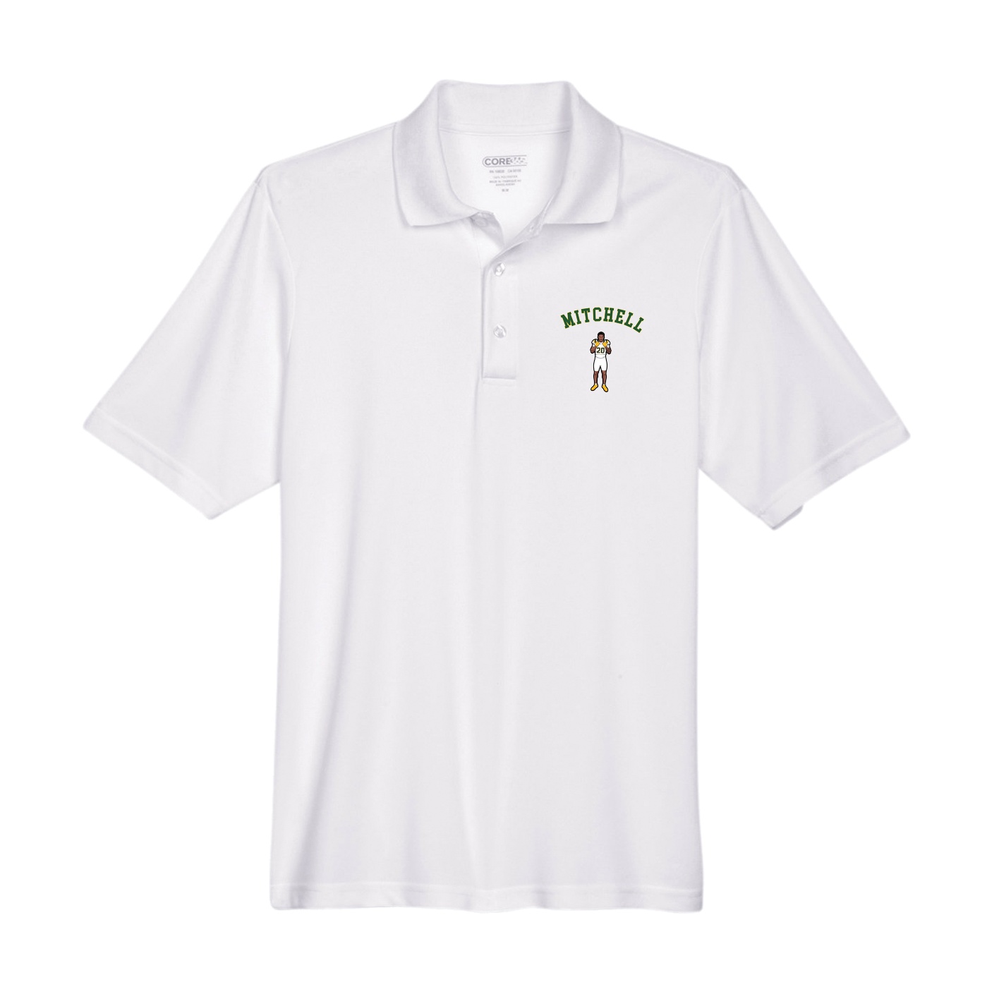 Performance Polo — Shirsey Arch in White