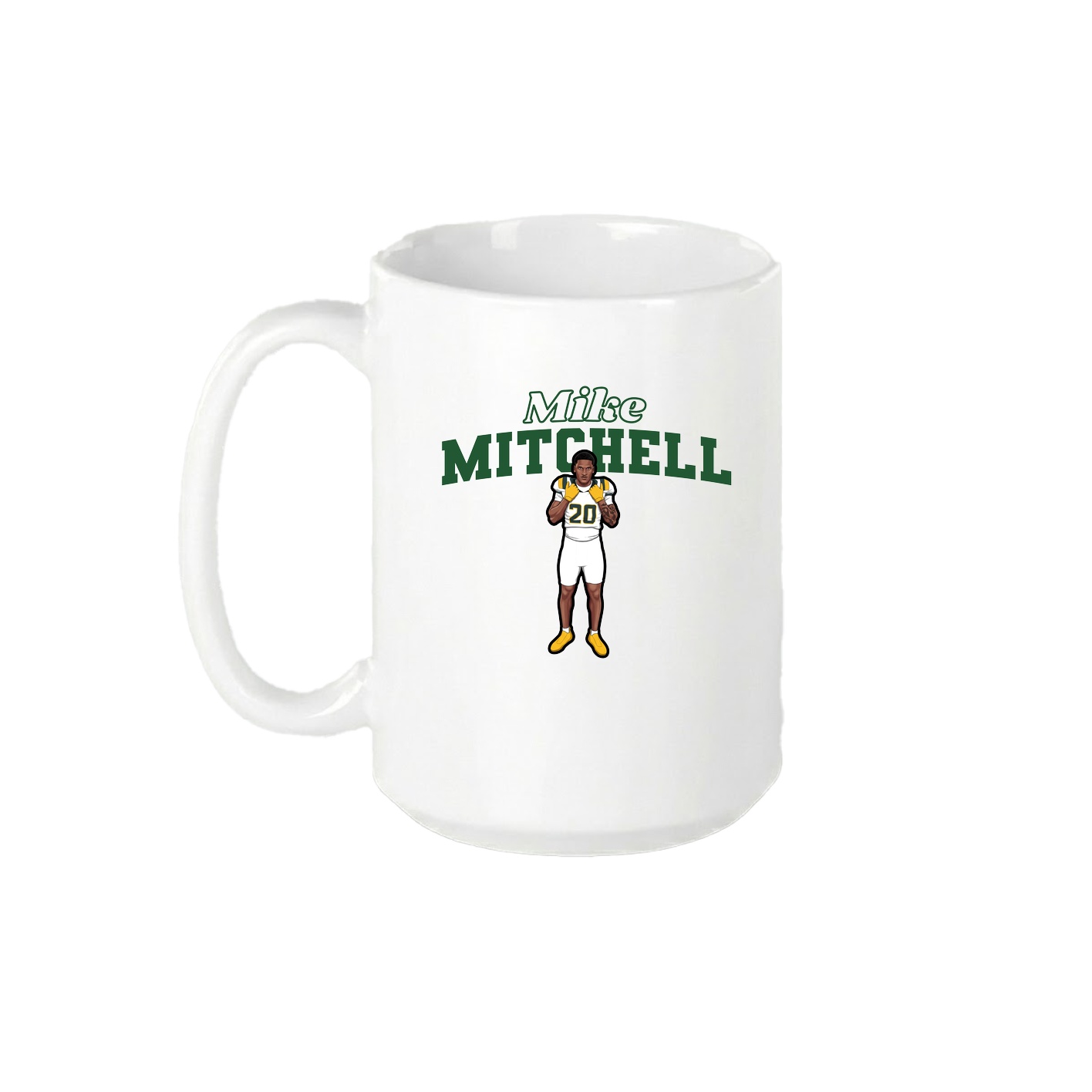 15oz Coffee Mug — Name Arch in White