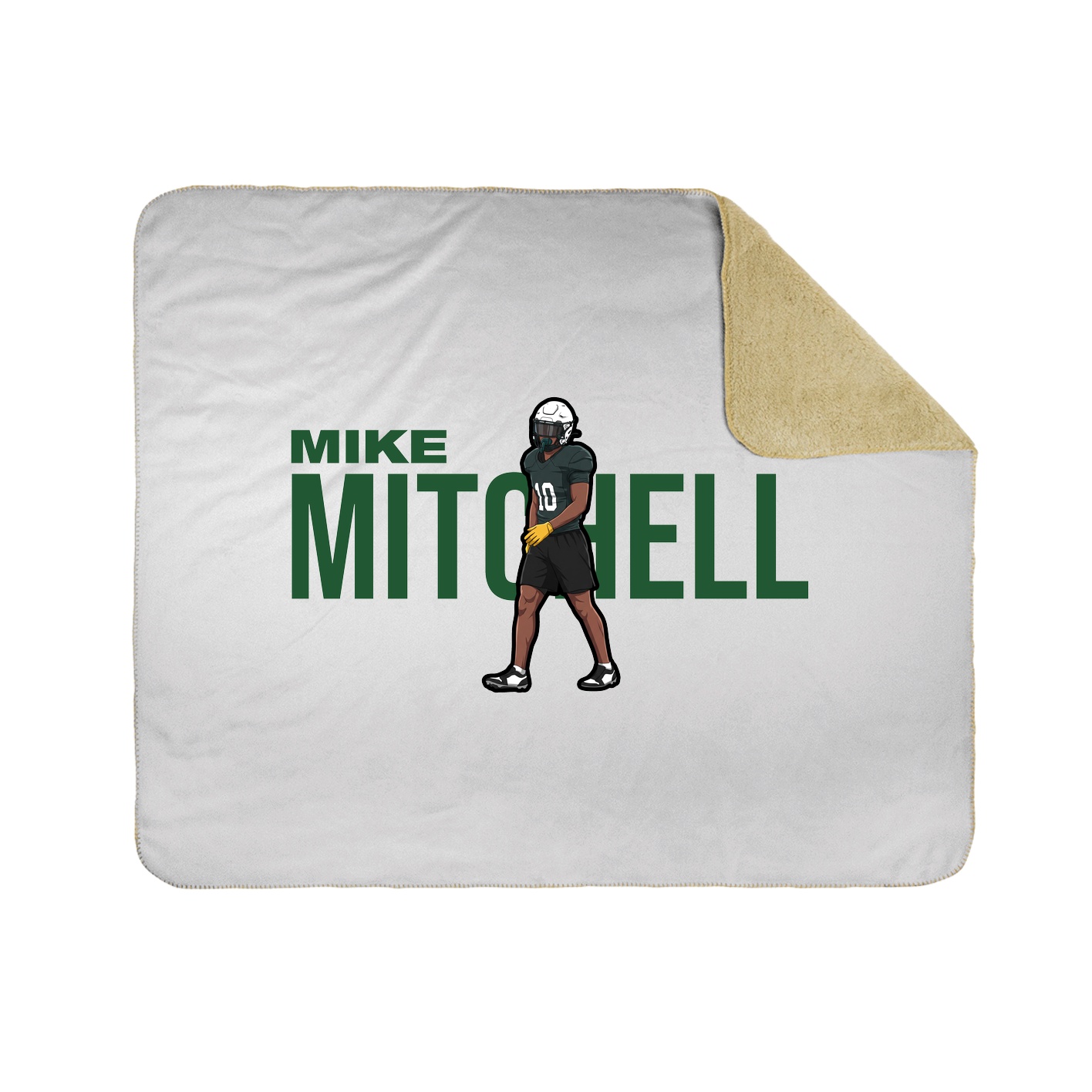 Throw Blanket — Player Name in White