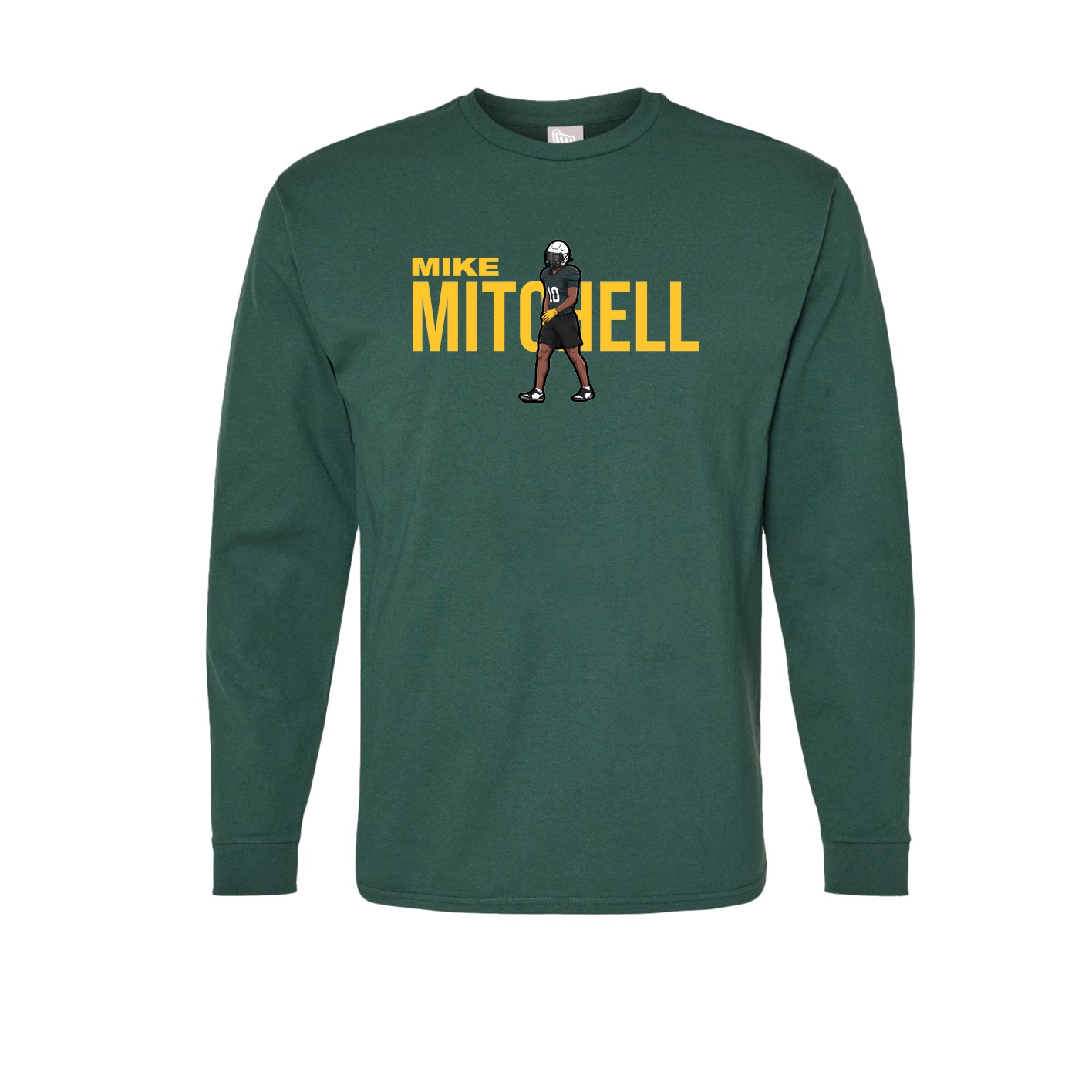 Long Sleeve Tee — Player Name in Green