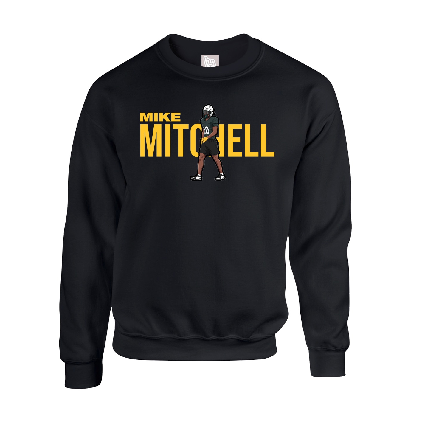 Fleece Crew — Player Name in Black