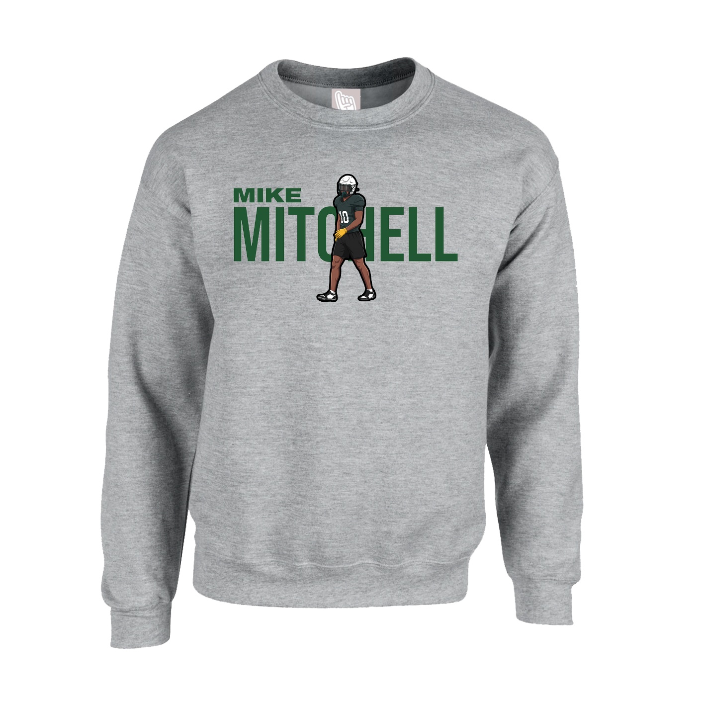 Fleece Crew — Player Name in Grey