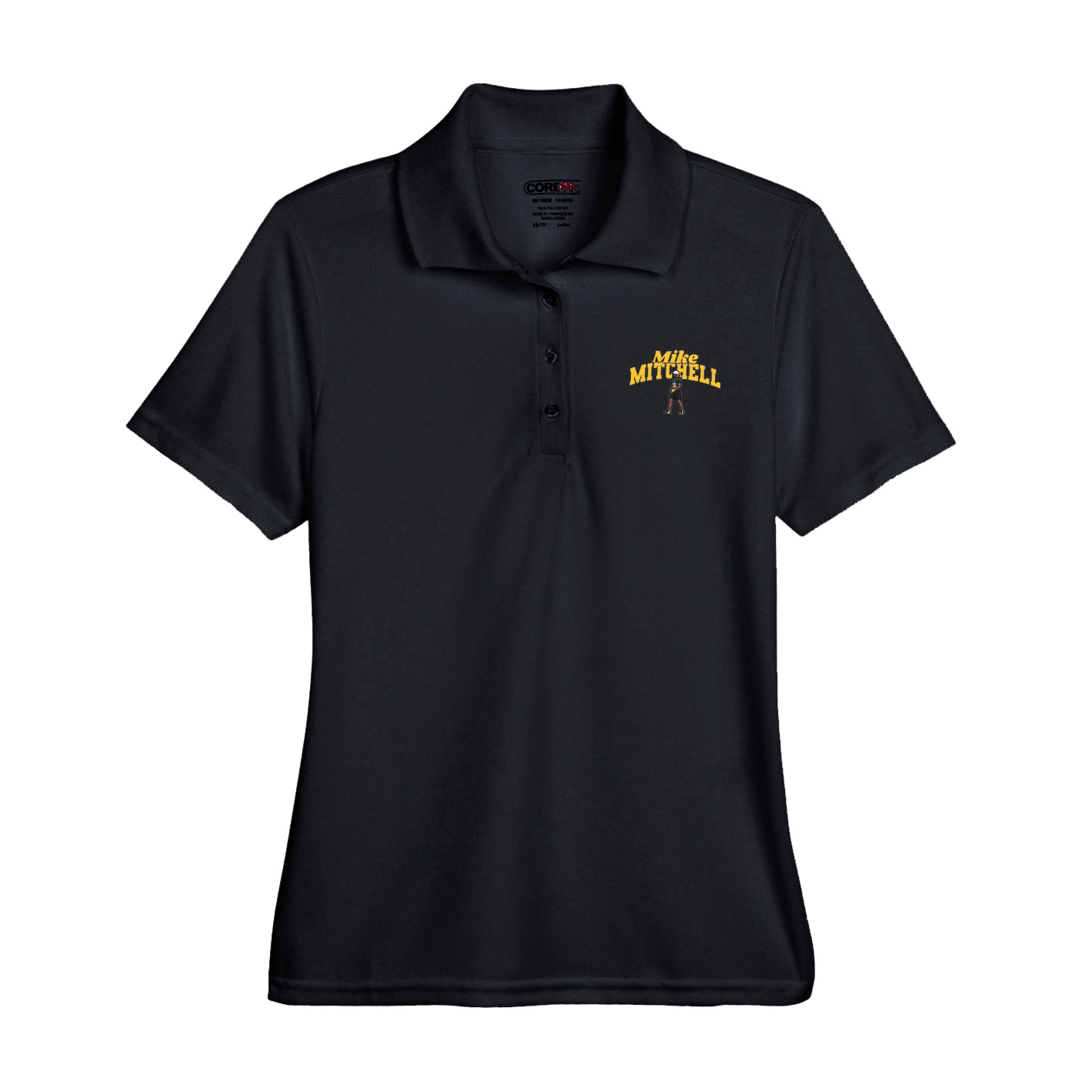 Womens Performance Polo — Signature Arch in Black