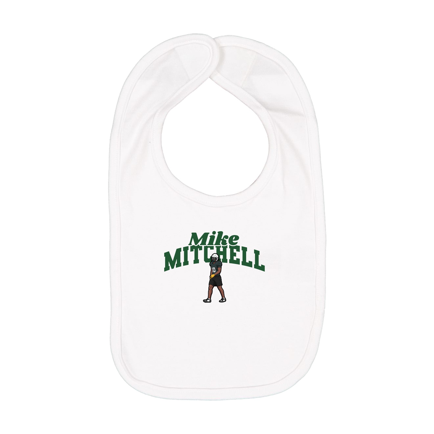 Infant Bib — Signature Arch in White