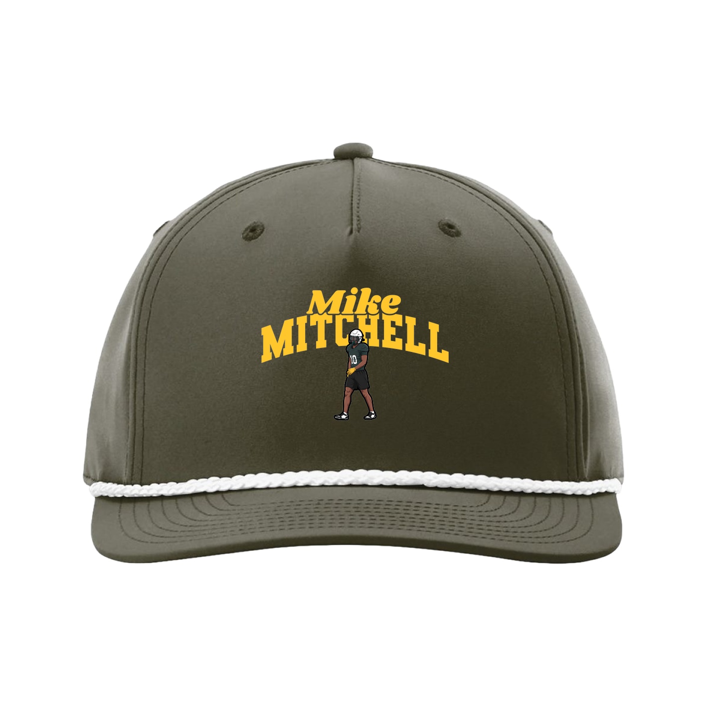 Five-Panel Classic Rope Cap — Signature Arch in Green
