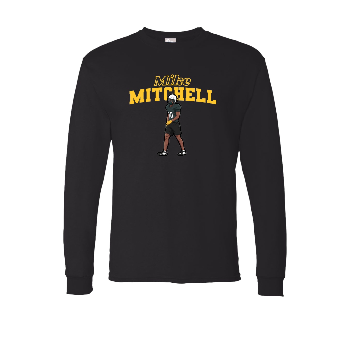 Long Sleeve Tee — Name Arch in Black