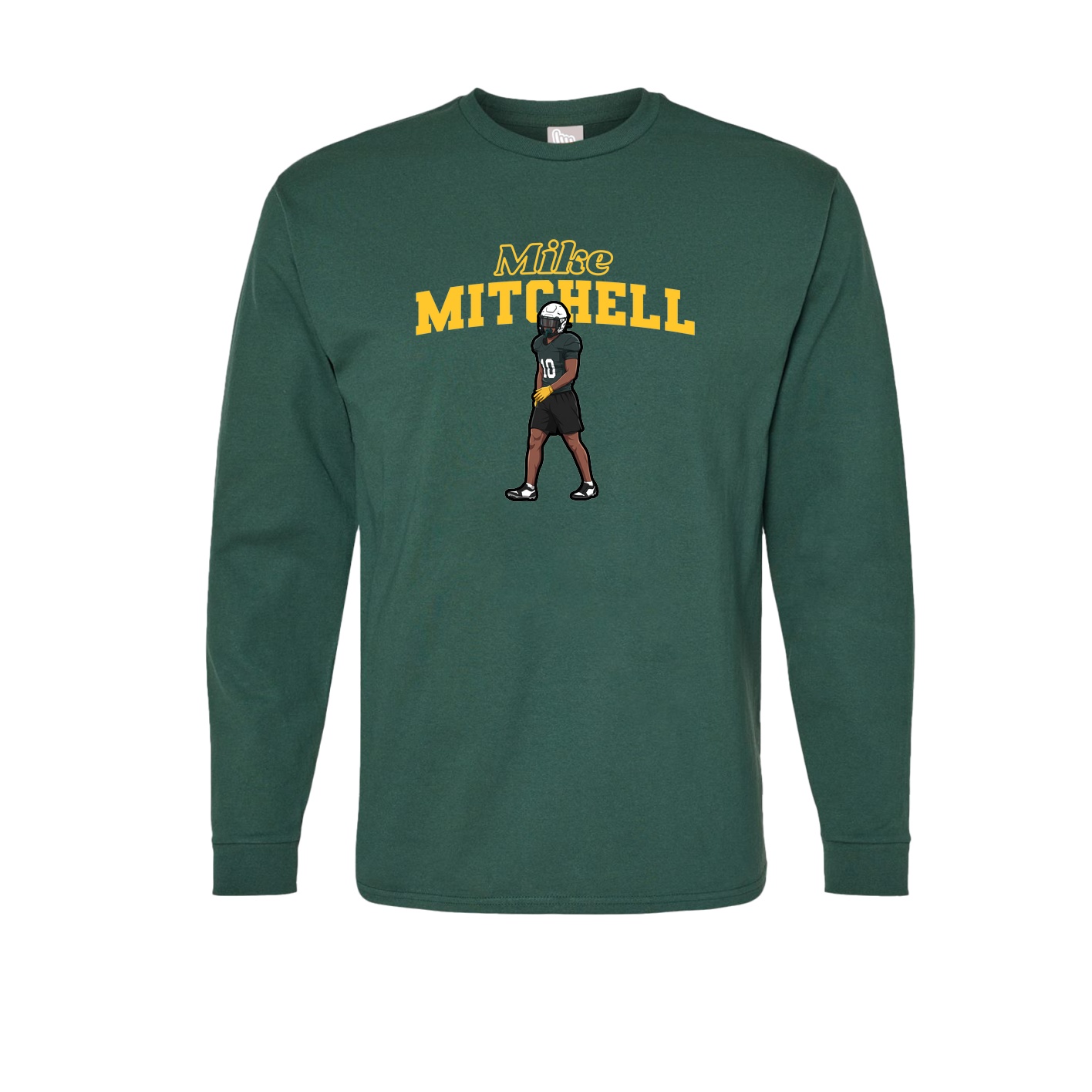 Long Sleeve Tee — Name Arch in Green