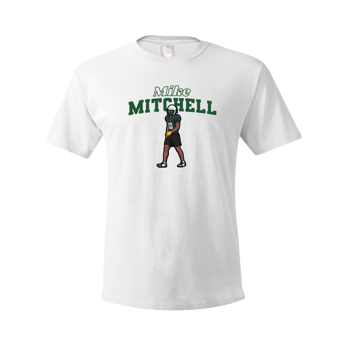 Youth Tee — Name Arch in White