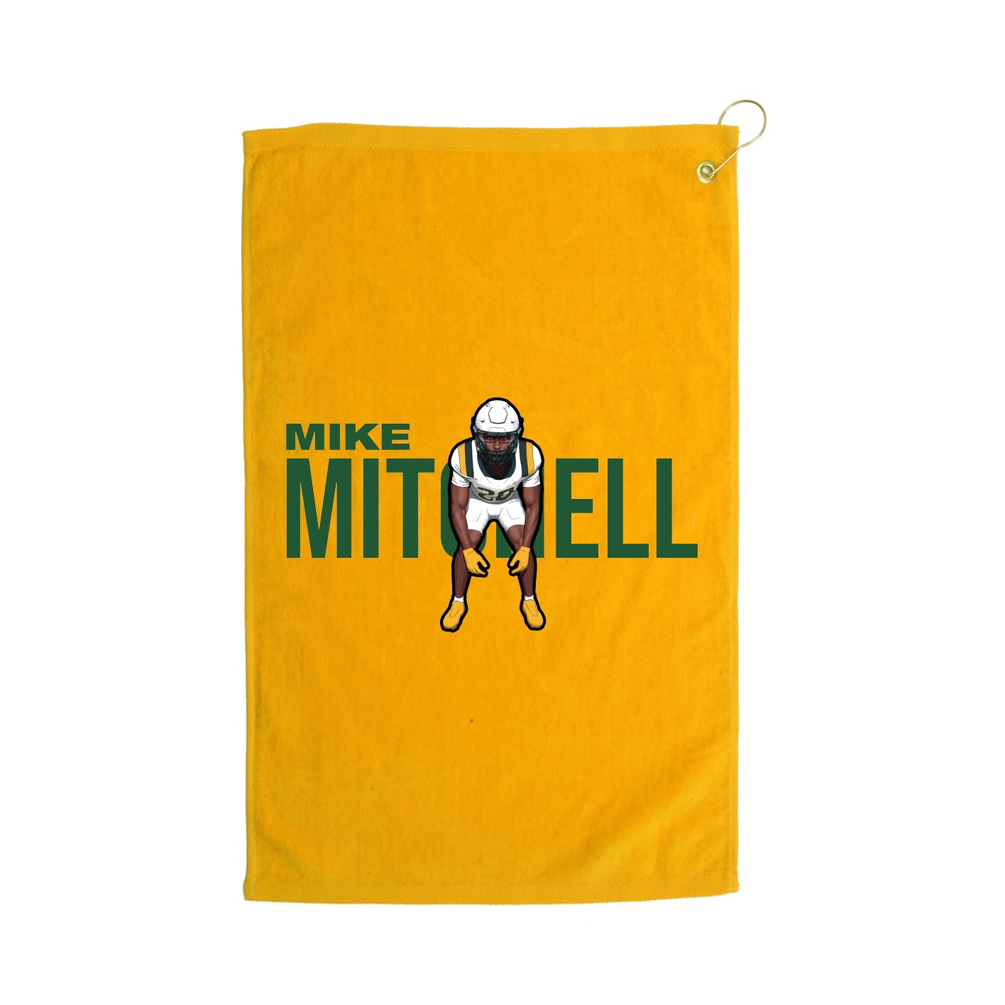 Golf Towel — Player Name in Gold