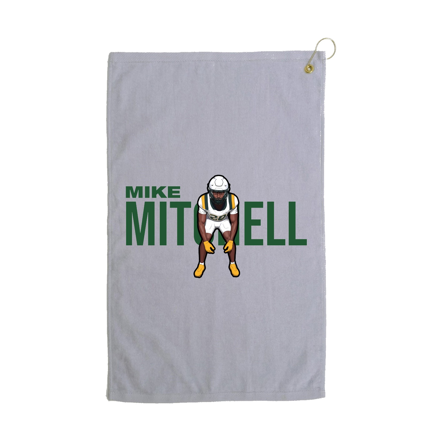 Golf Towel — Player Name in Grey