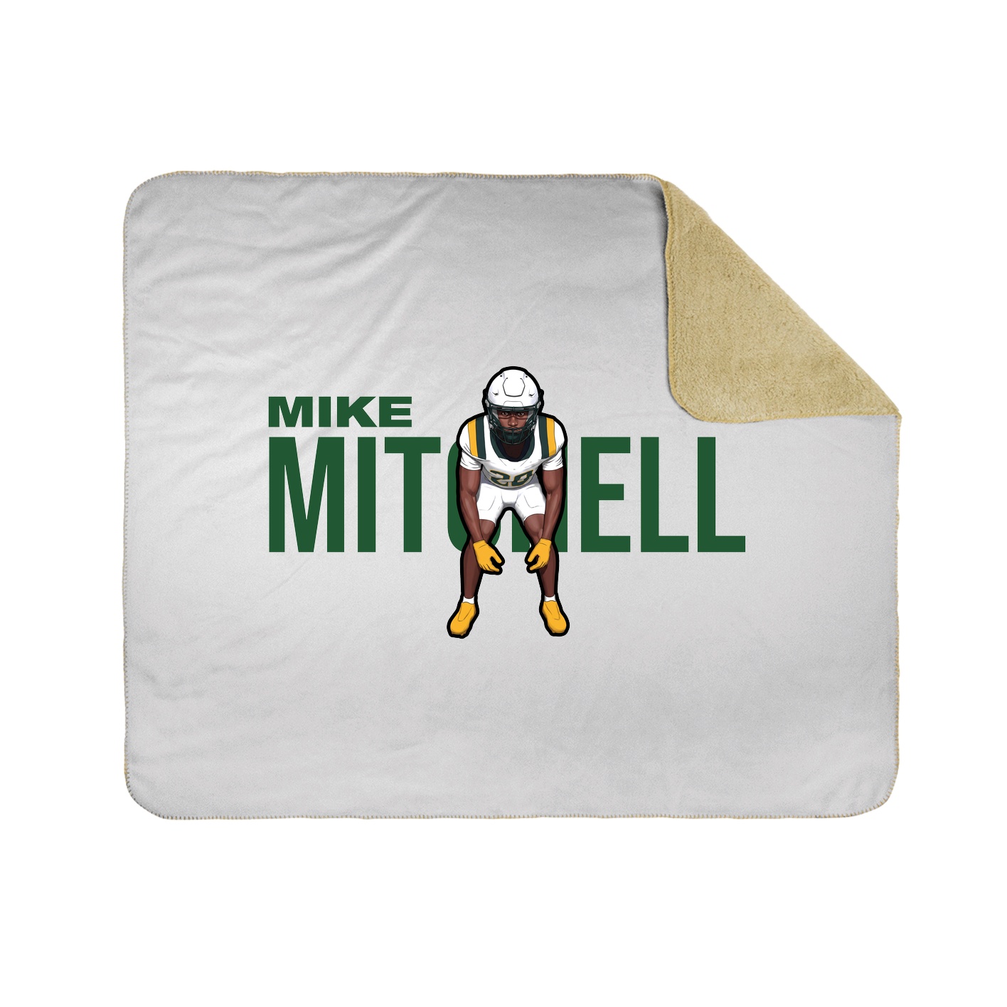 Throw Blanket — Player Name in White
