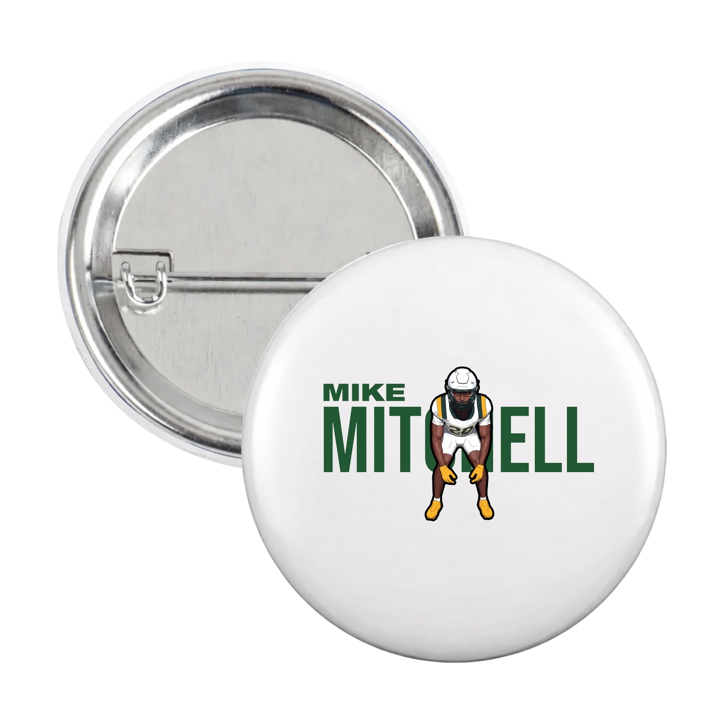 Game Day Button — Player Name in White