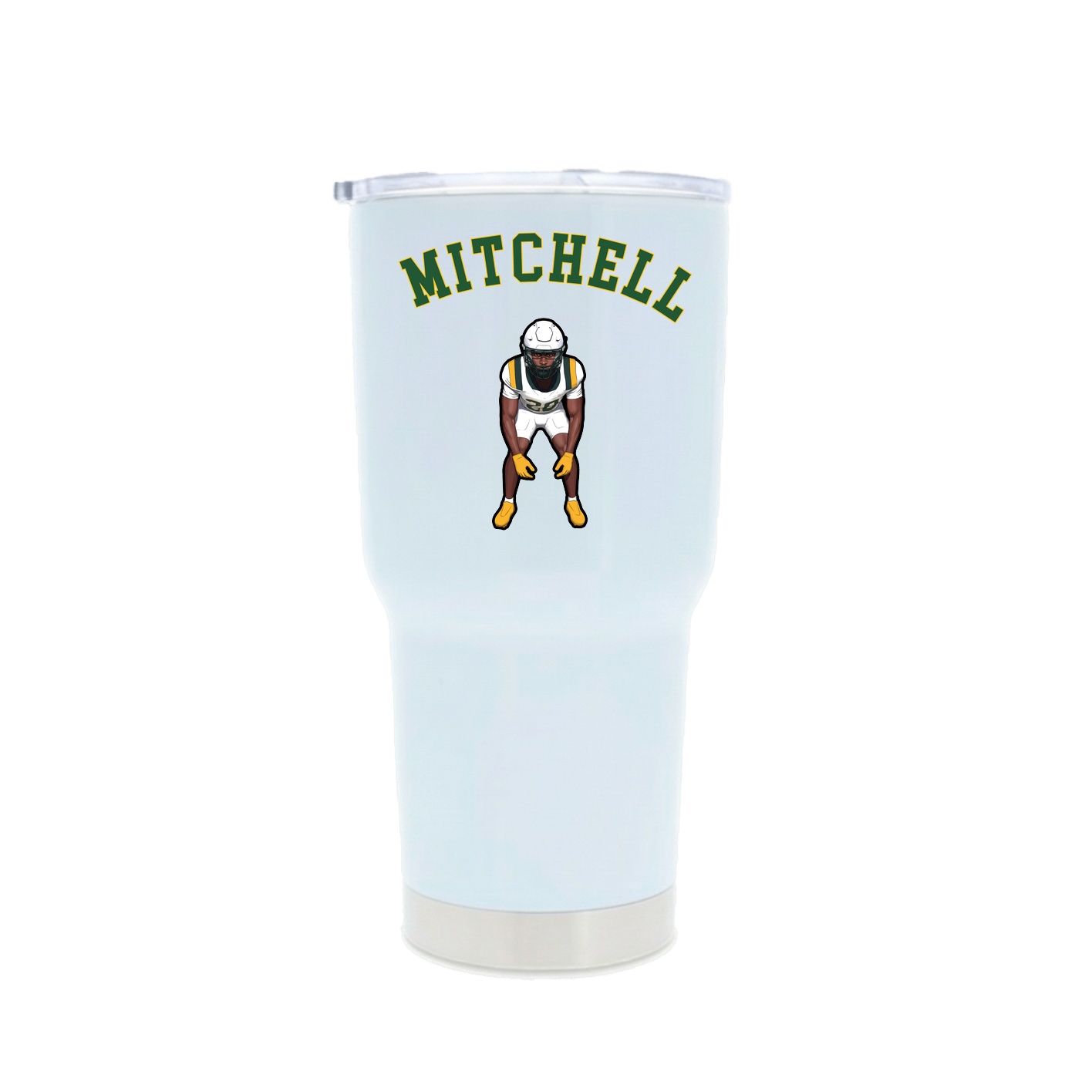30oz Stainless Steel Tumbler — Shirsey Arch in White