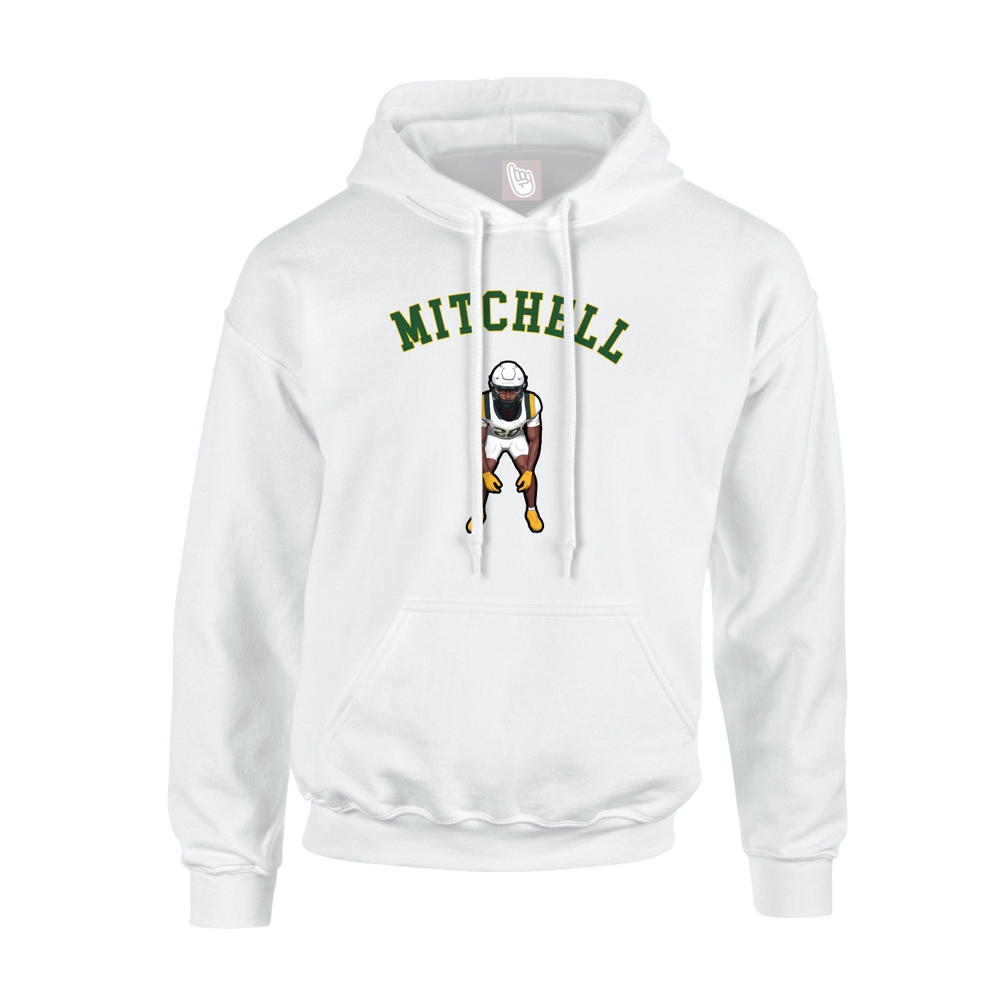 Youth Hoodie — Shirsey Arch in White