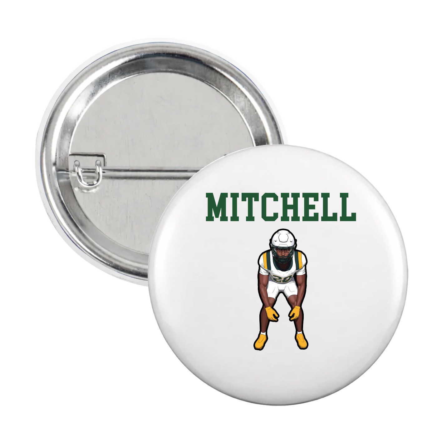 Game Day Button — Shirsey in White